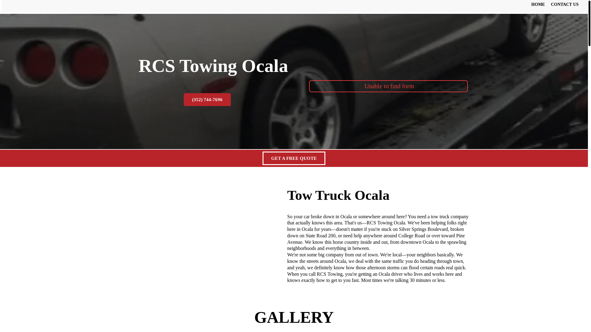website screenshot of https://rcstowingocala.com/