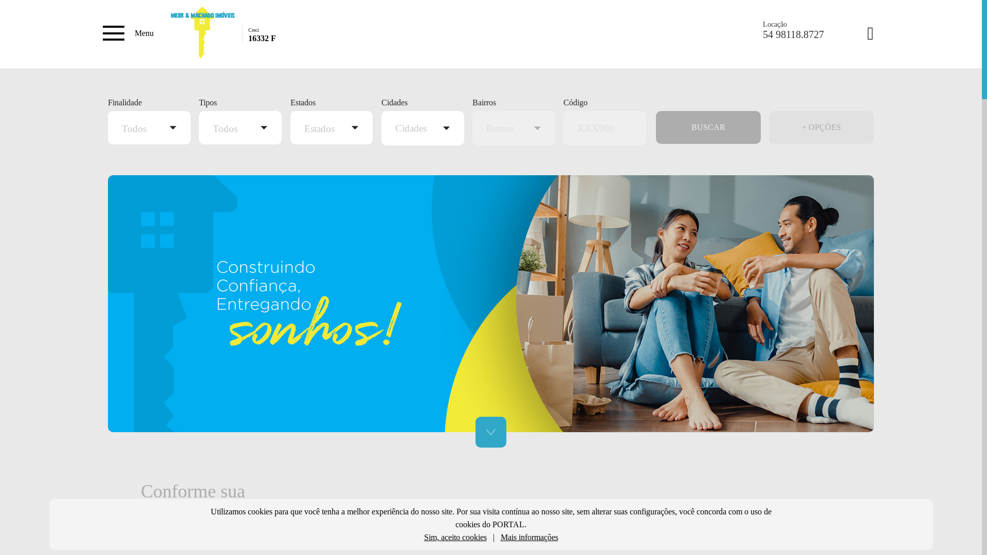website screenshot of https://meerlarimoveis.com.br/