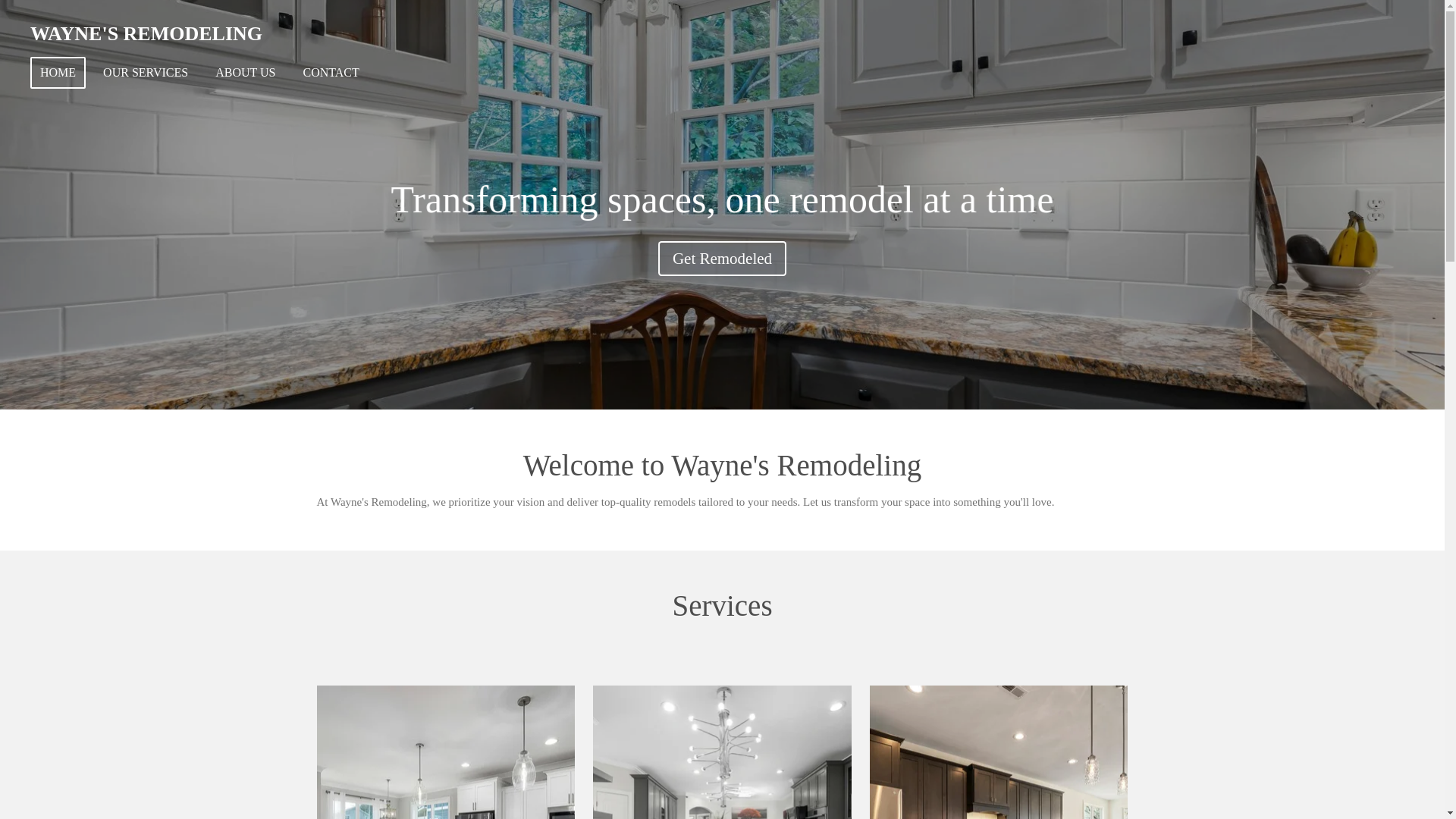 website screenshot of https://waynesremodeling.com/