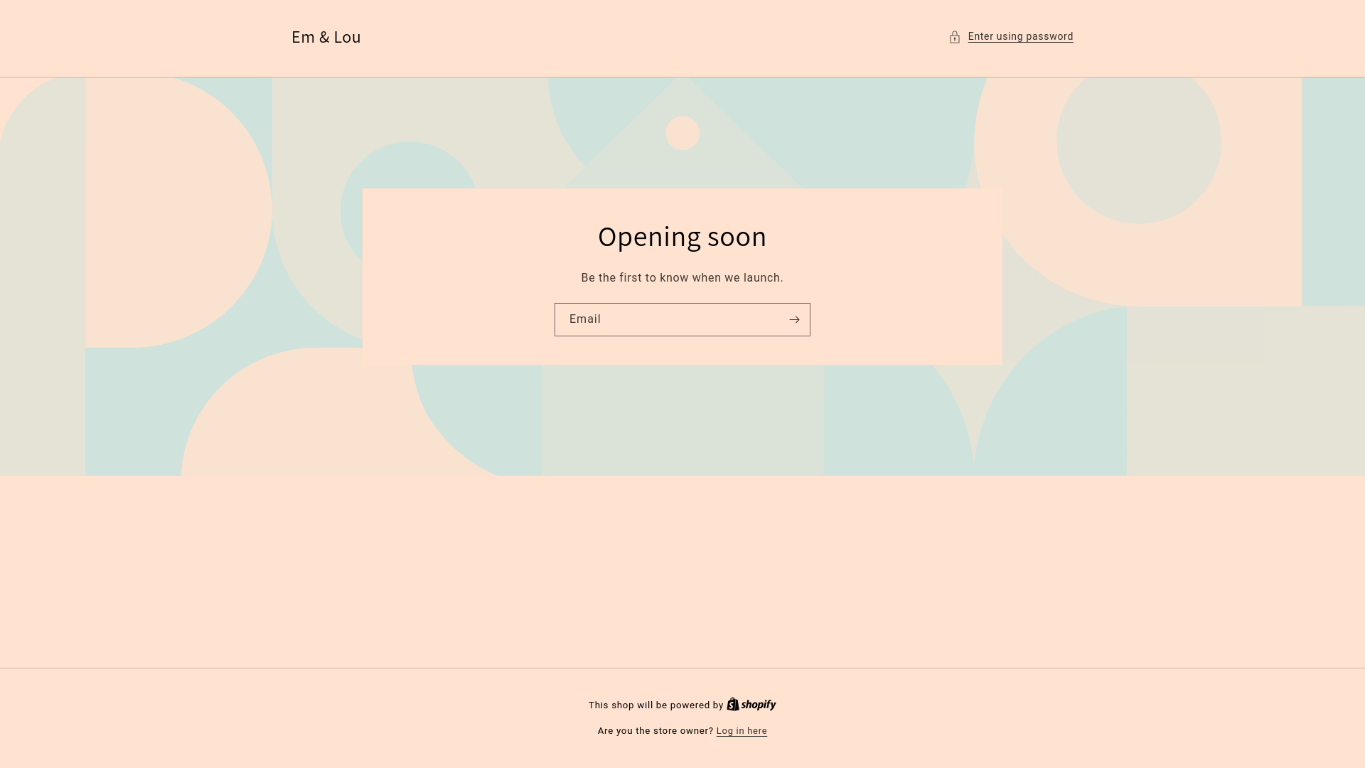 website screenshot of https://emandlou.be/