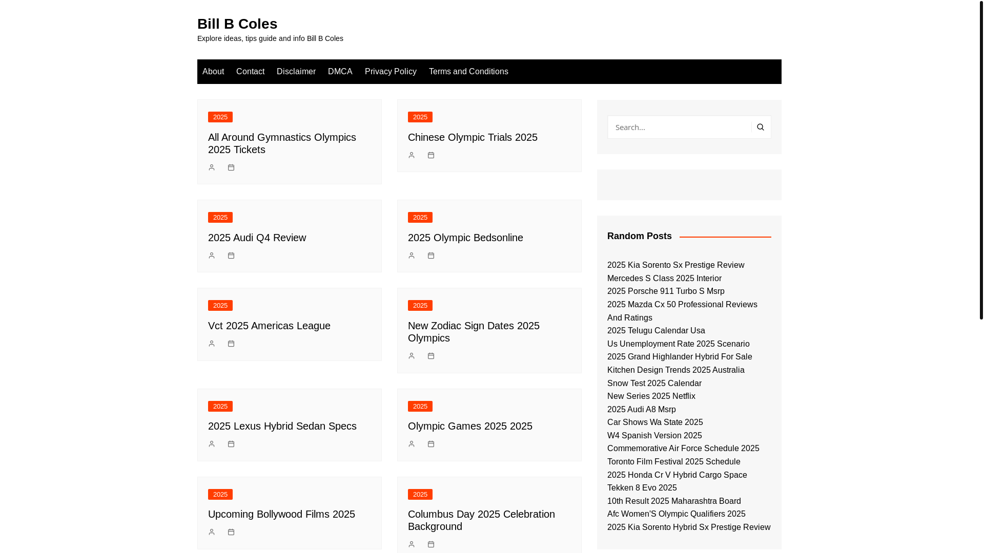 website screenshot of https://billbcoless.pages.dev/
