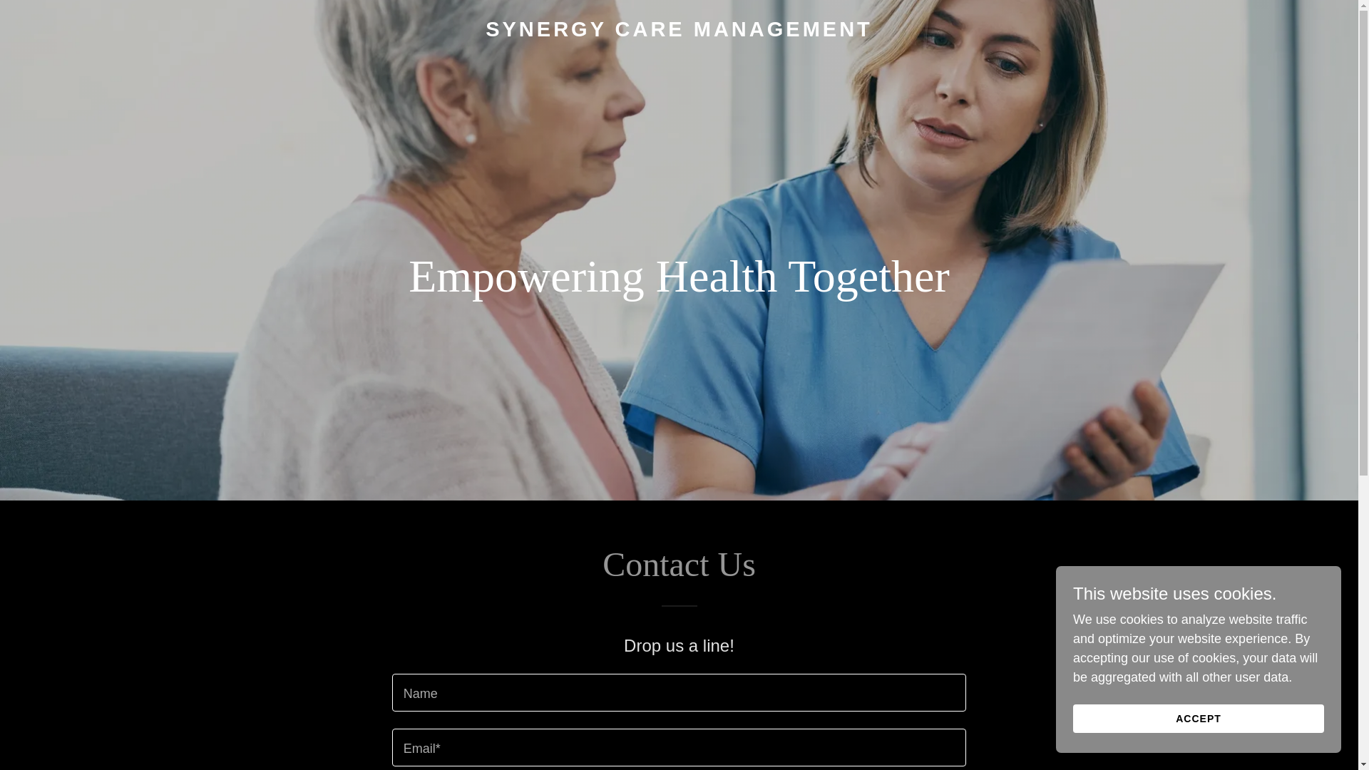 website screenshot of https://synergycaremanagement.com/