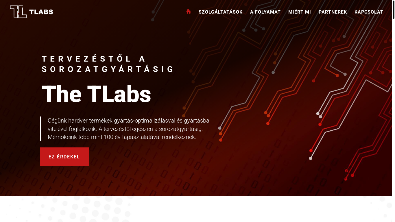 website screenshot of https://thetlabs.com/