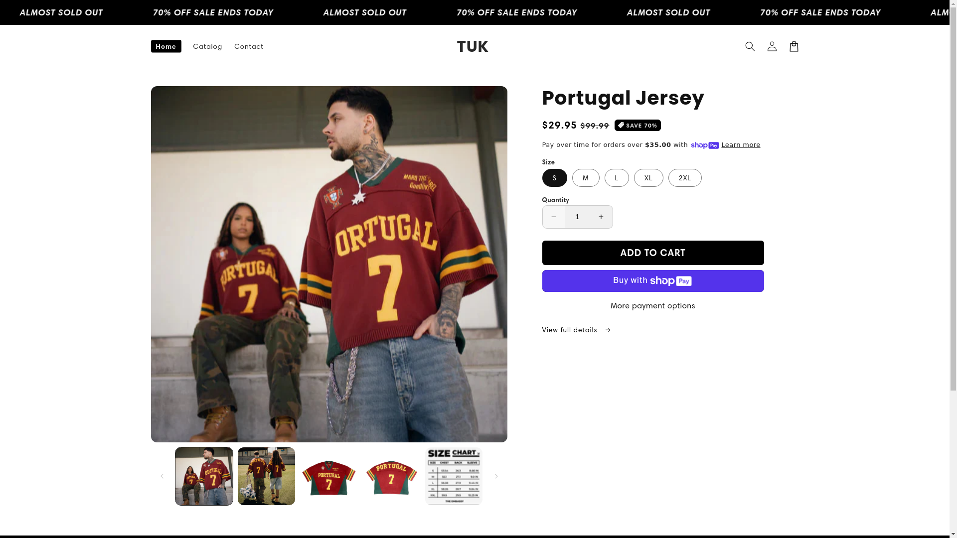 website screenshot of https://tukstylez.com/