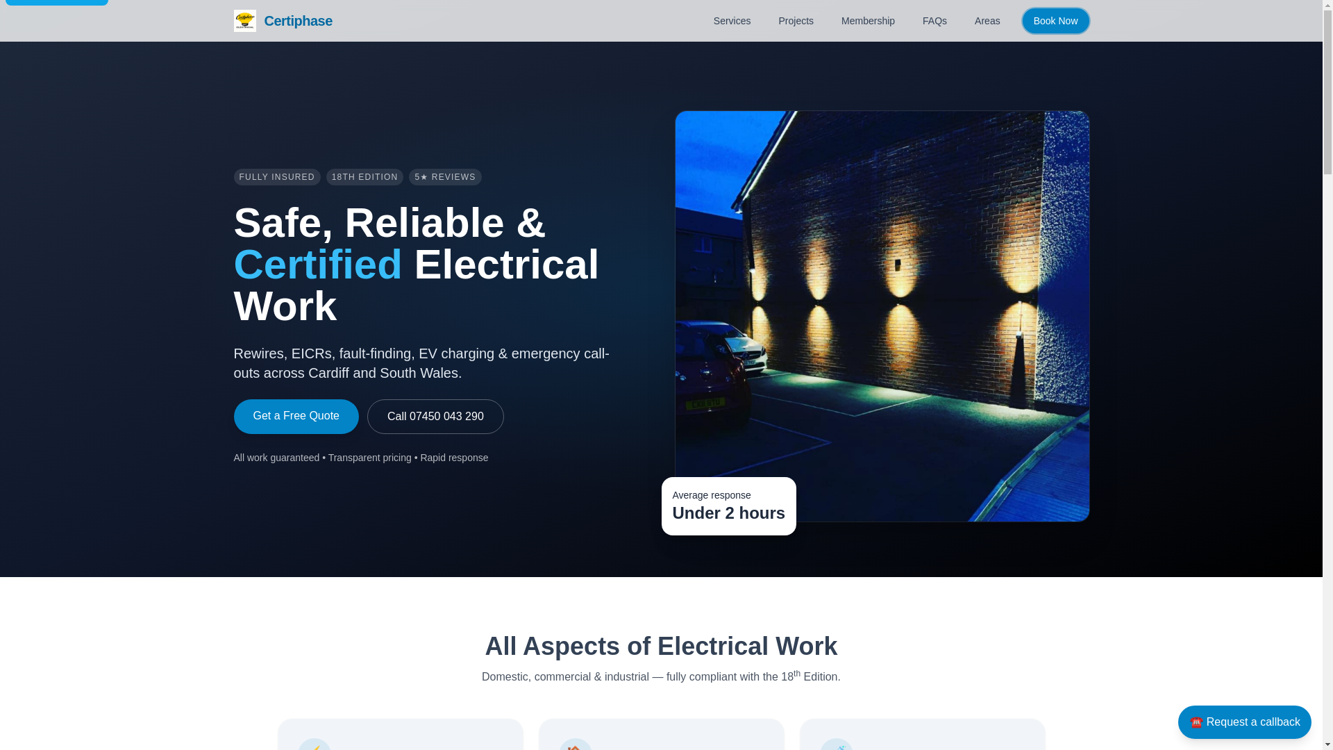 website screenshot of https://certiphase.pages.dev/
