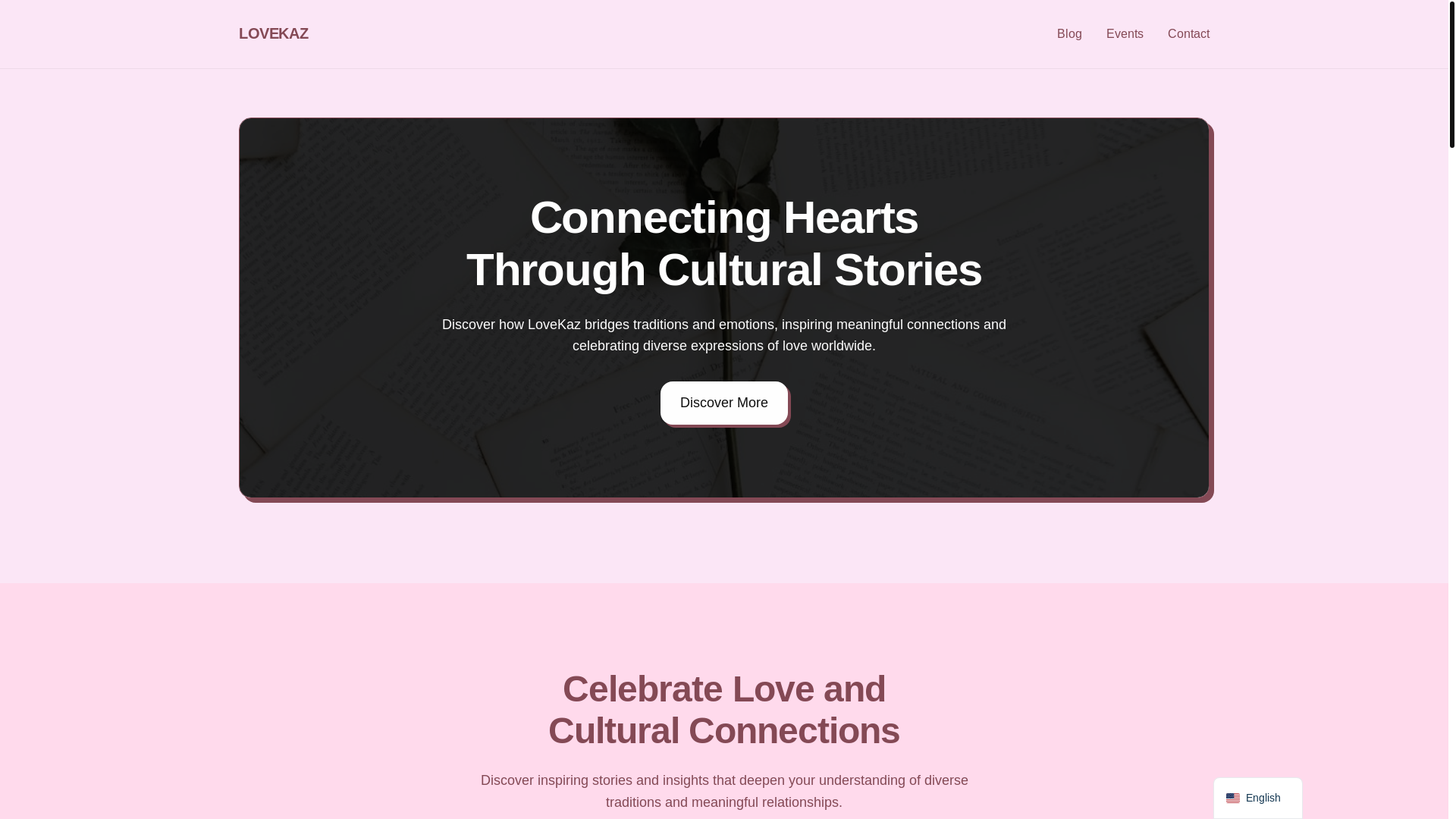 website screenshot of https://lovekaz.com/