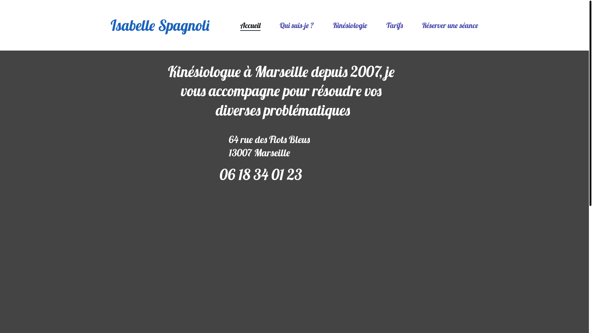 website screenshot of https://isabellespagnoli-kinesiologue.fr/