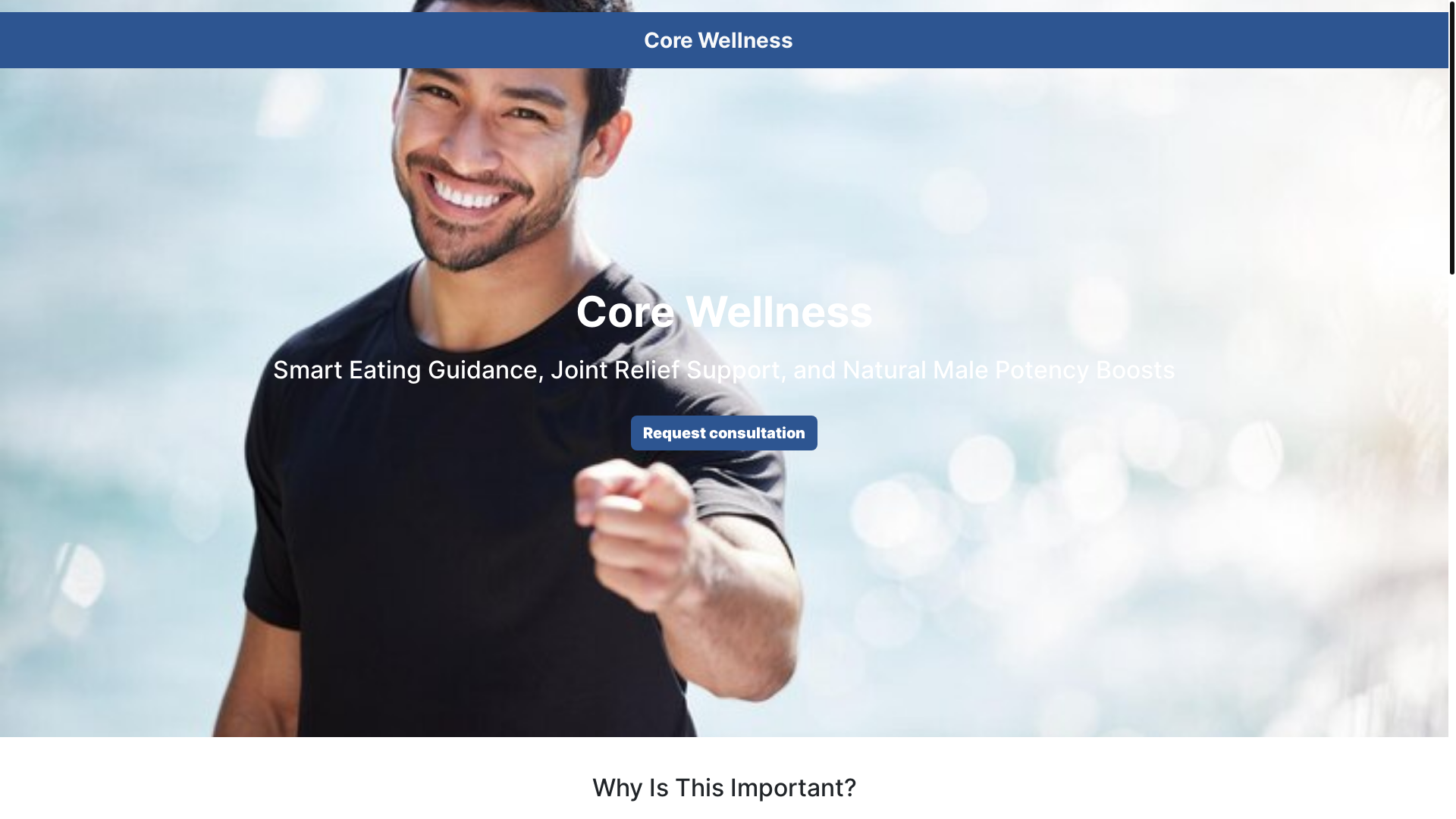 website screenshot of https://corewellnesszone.info/