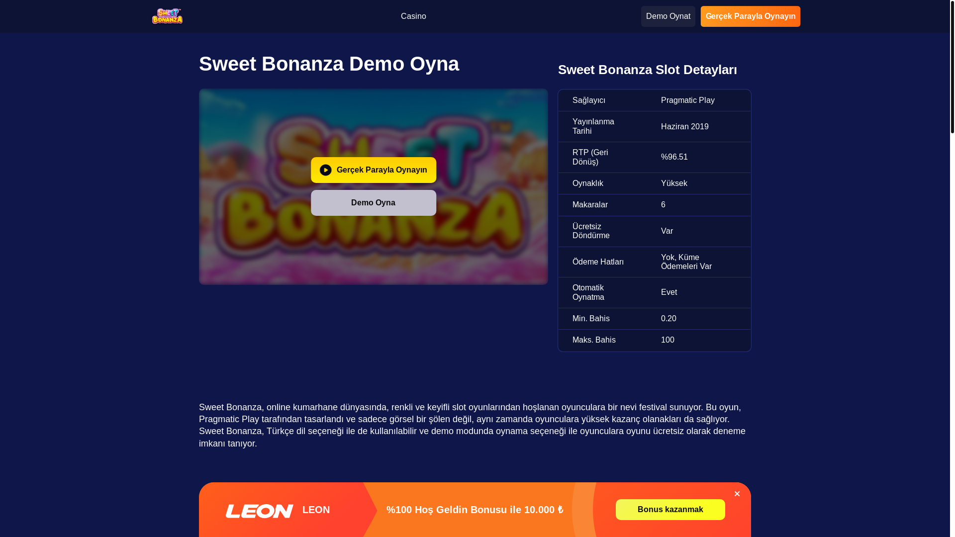 website screenshot of https://sweet-bonanzademo-com-806.pages.dev/