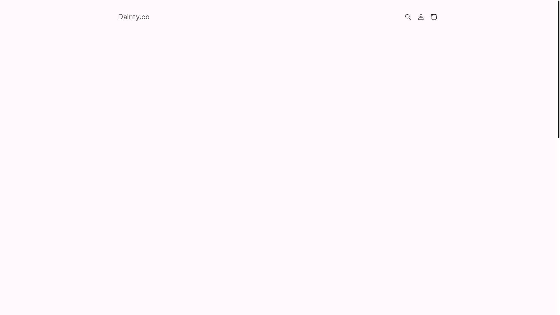 website screenshot of https://dainty.co.in/