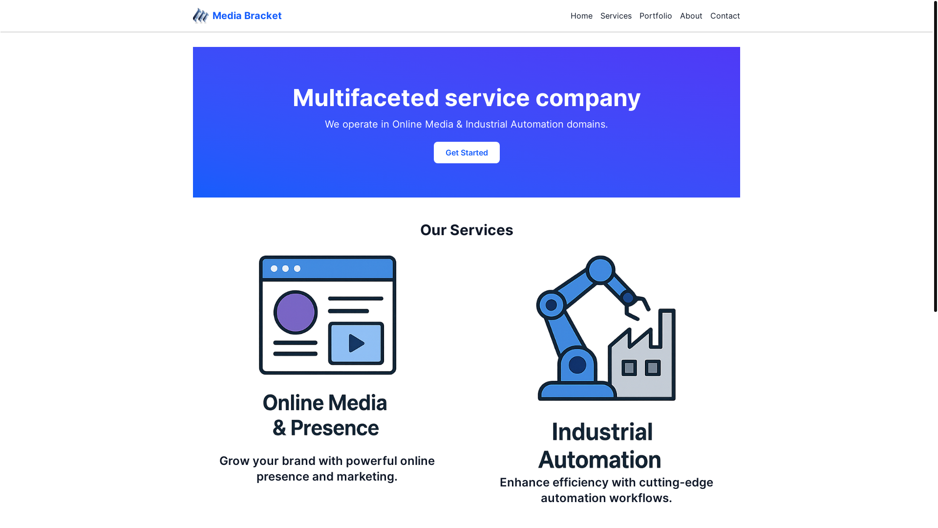 website screenshot of https://mediabracket.pages.dev/