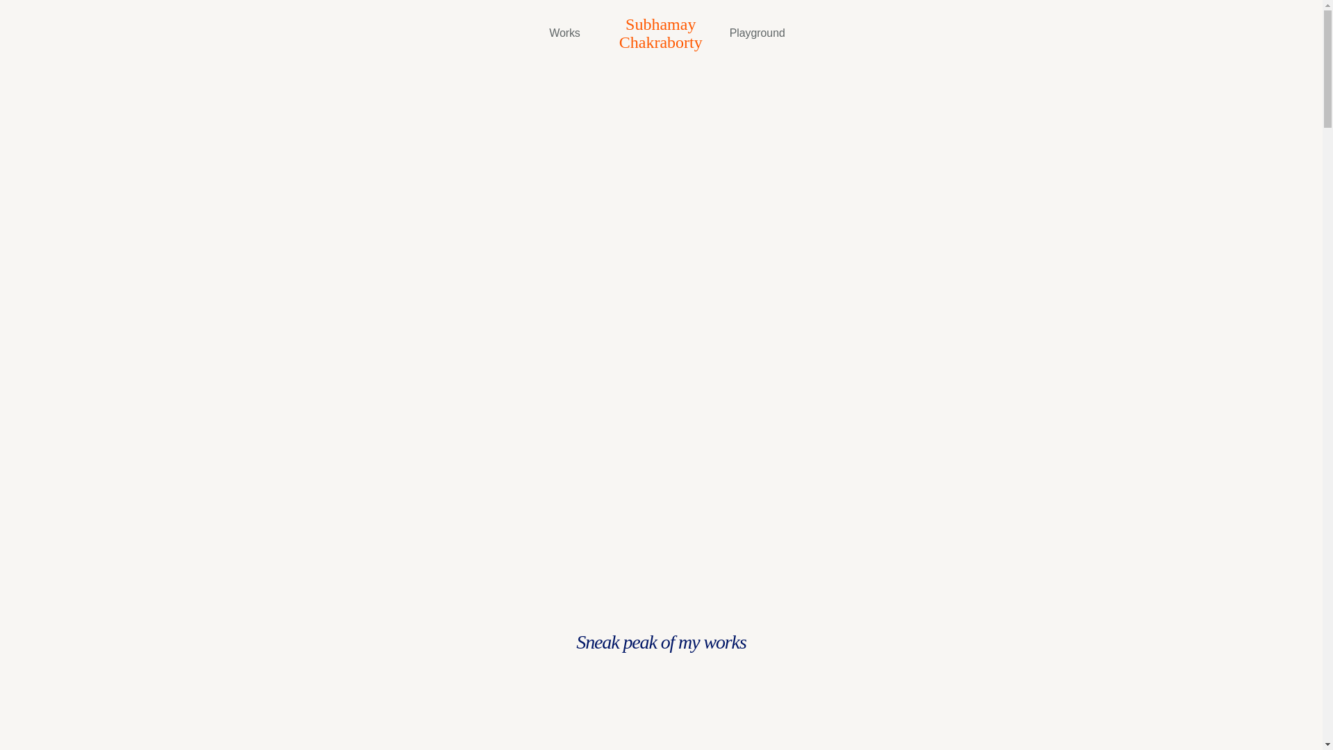 website screenshot of https://subhamaychakraborty.com/