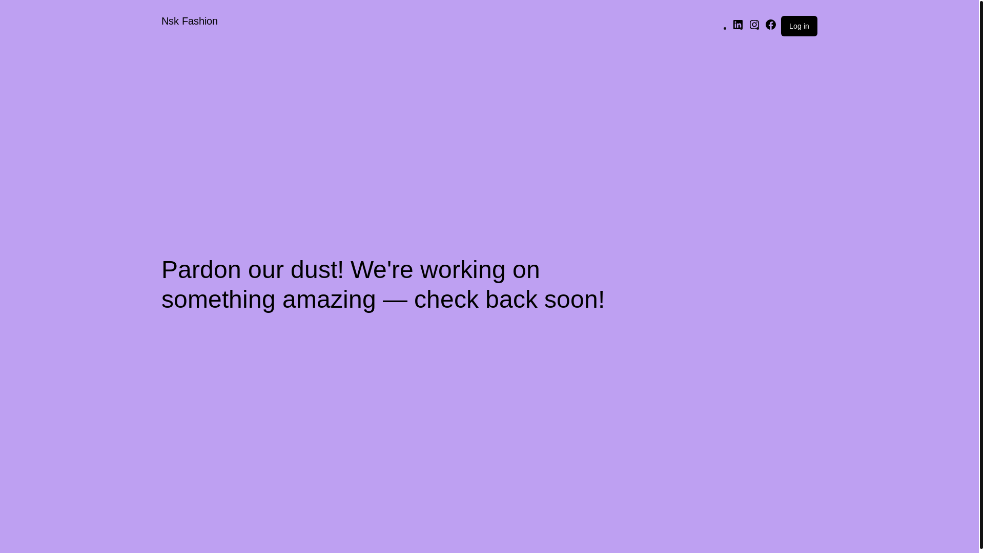 website screenshot of https://nskfashion.in/