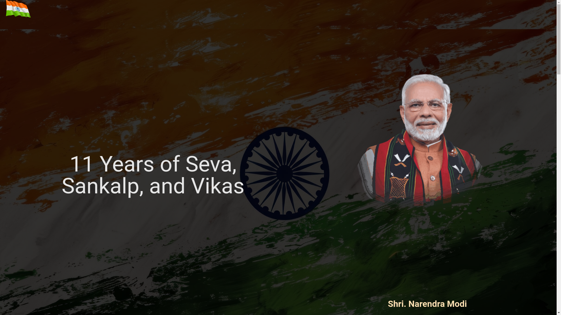 website screenshot of https://modiparv.in/