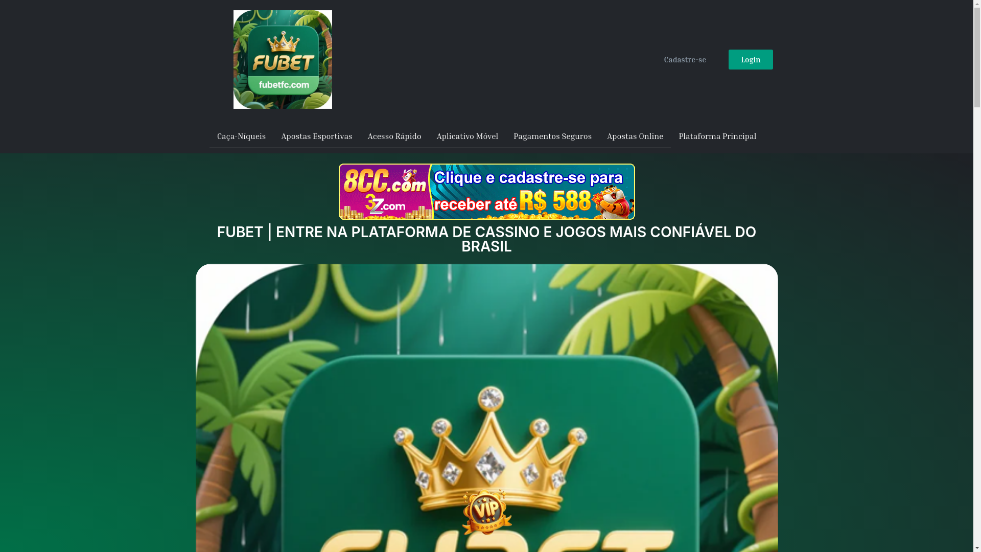 website screenshot of https://fubetfc.com/
