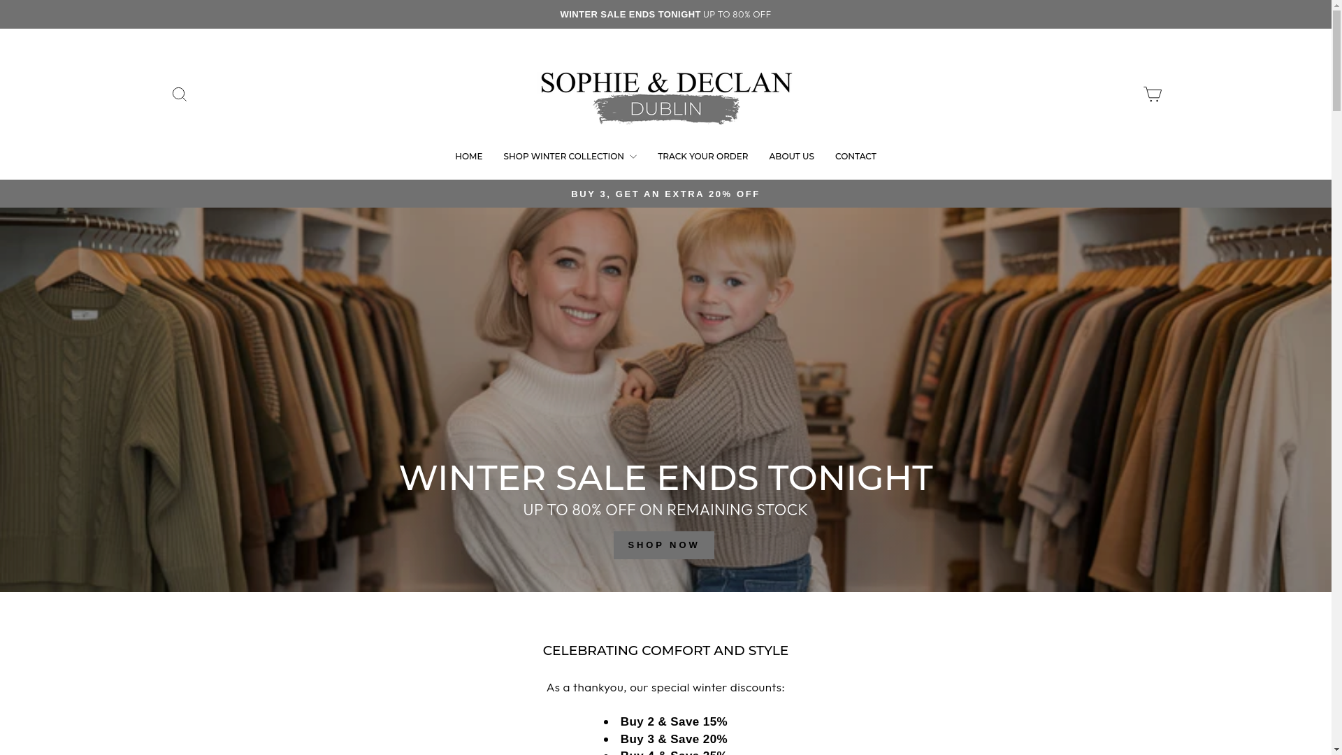 website screenshot of https://sophiedeclan.com/