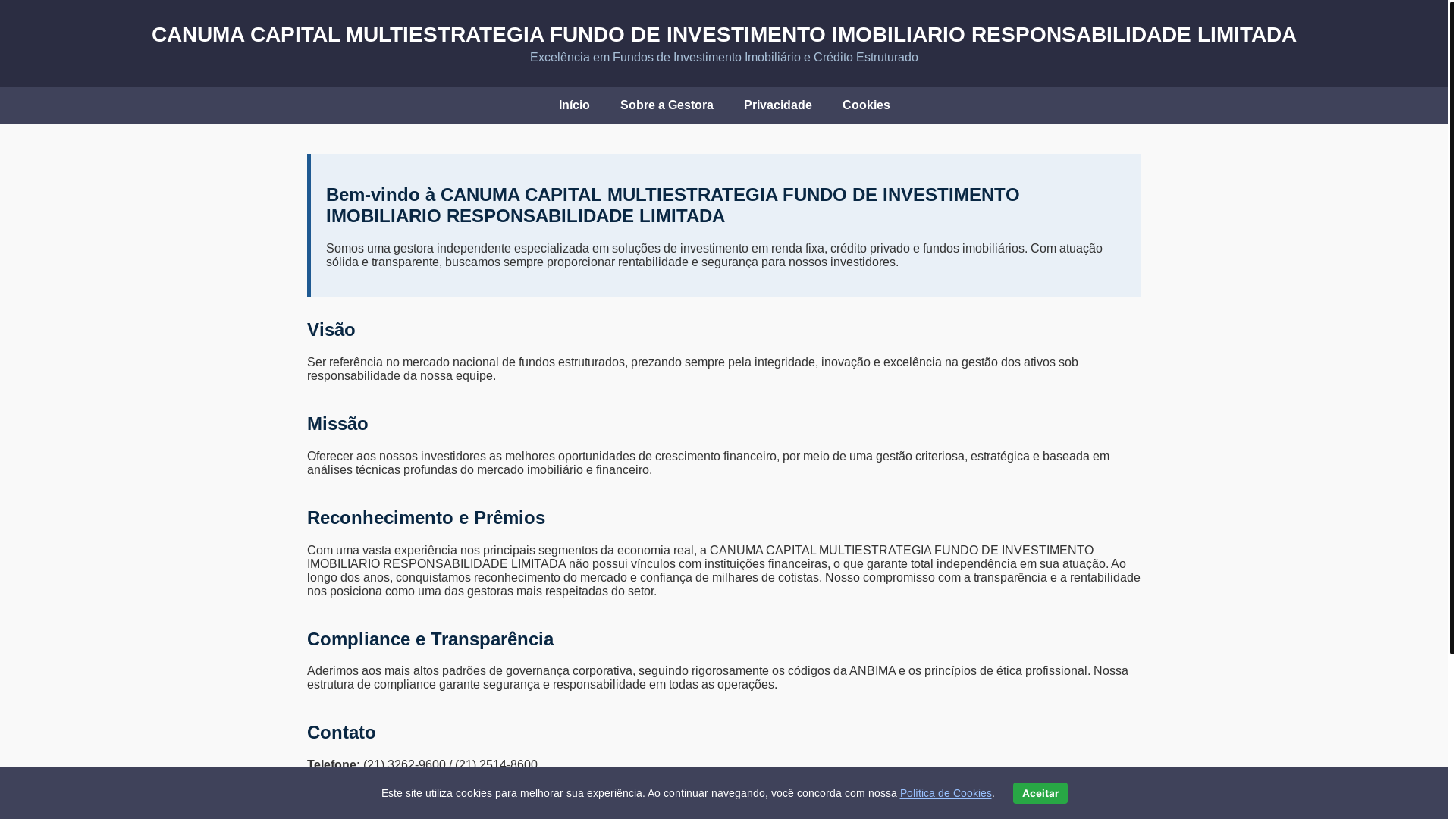 website screenshot of https://canumacapital.shop/