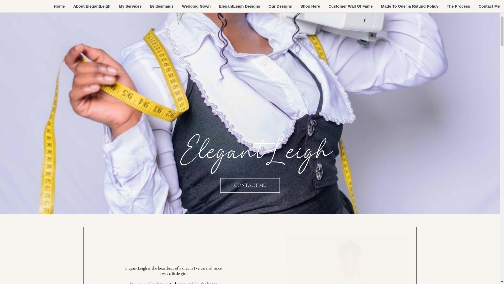 website screenshot of https://elegantleigh.com/