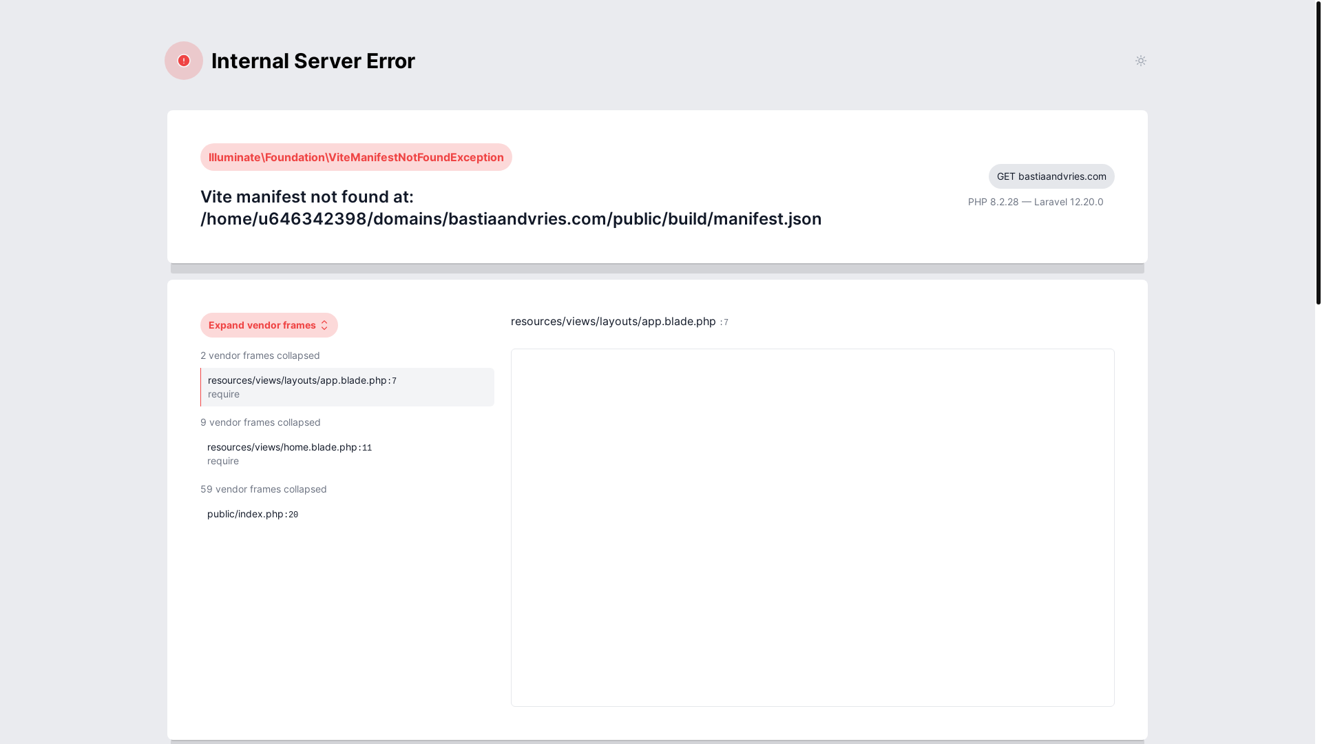 website screenshot of https://bastiaandvries.com/
