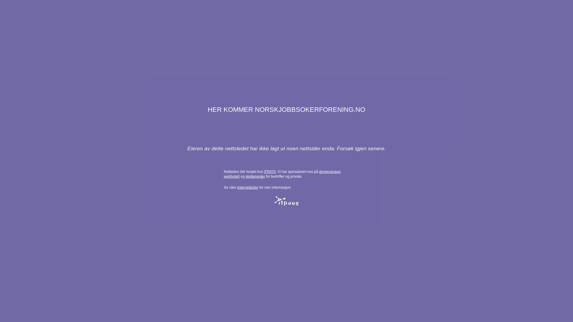 website screenshot of https://norskjobbsokerforening.no/