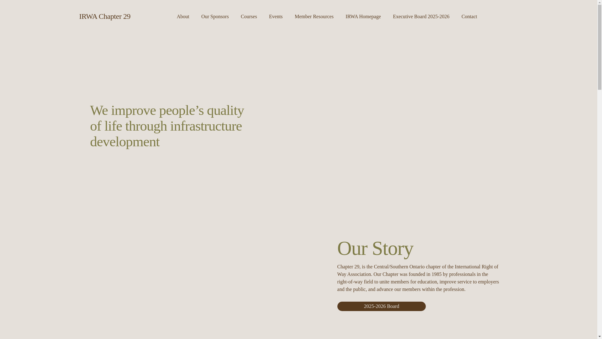 website screenshot of https://irwachapter29.ca/