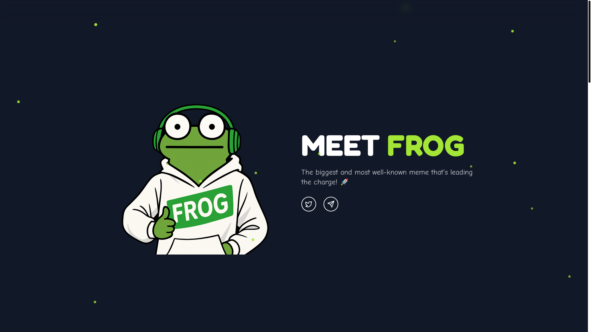 website screenshot of https://frogtoken.top/