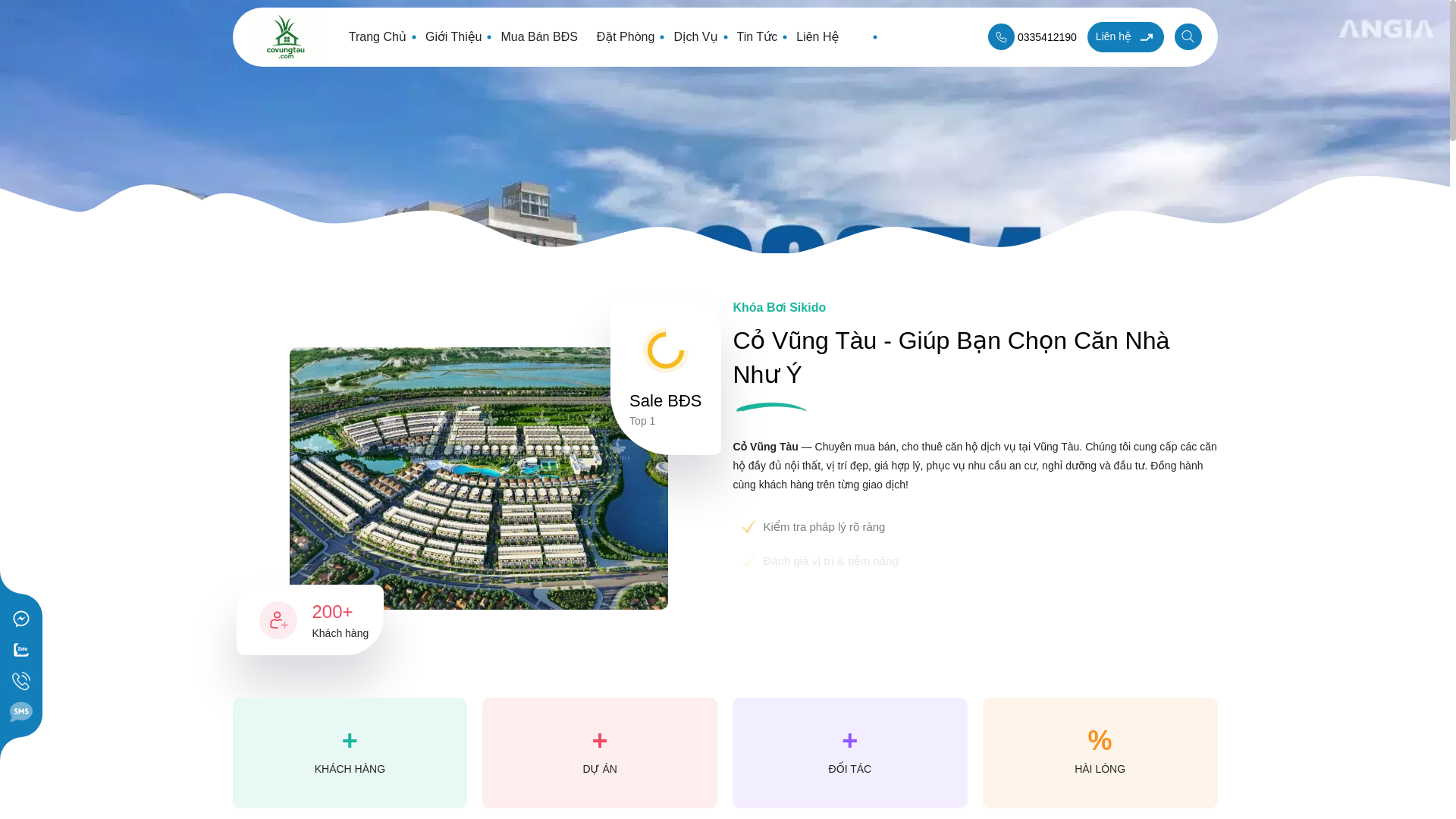 website screenshot of https://covungtau.com/