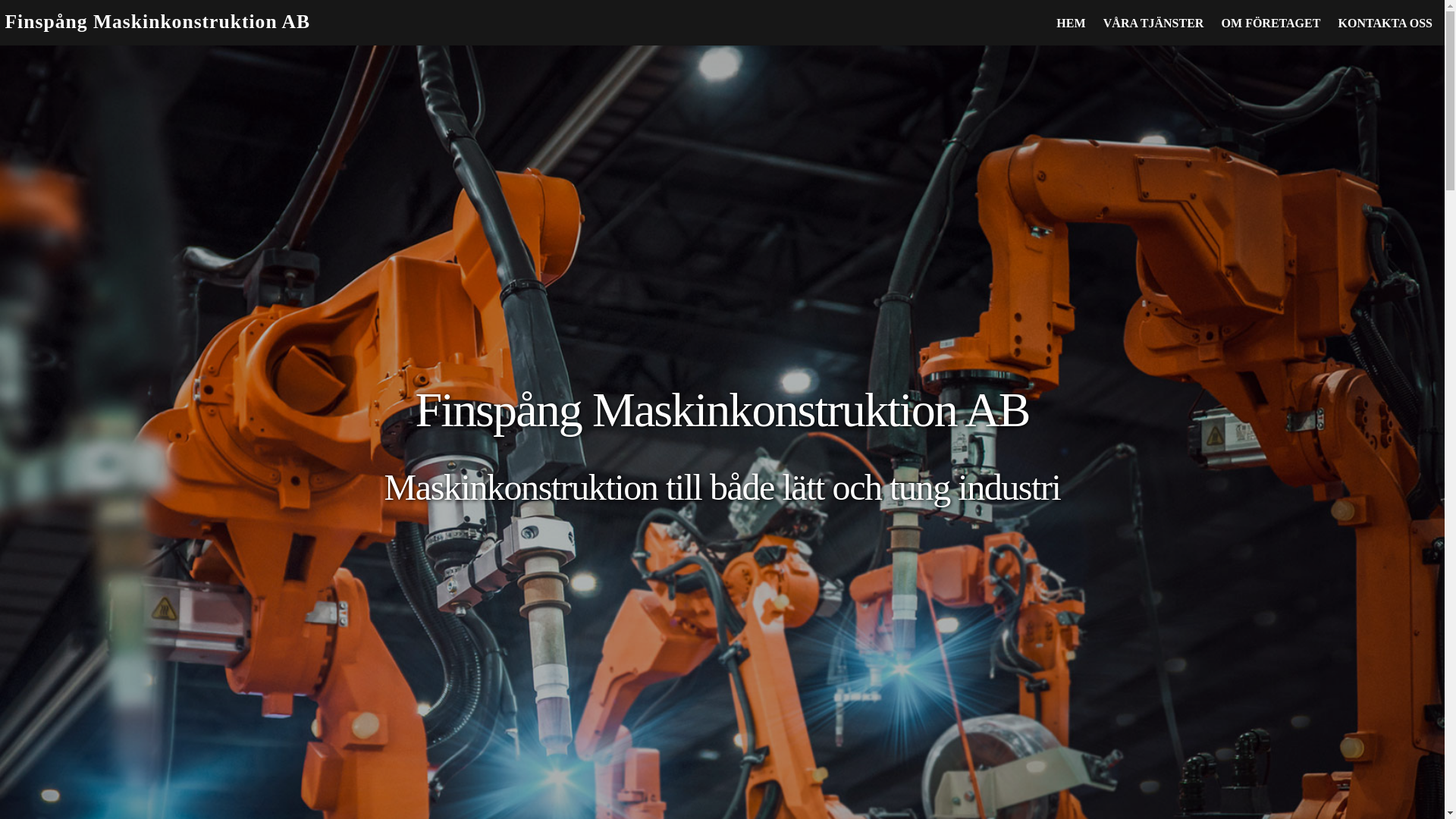 website screenshot of https://finspangmk.se/