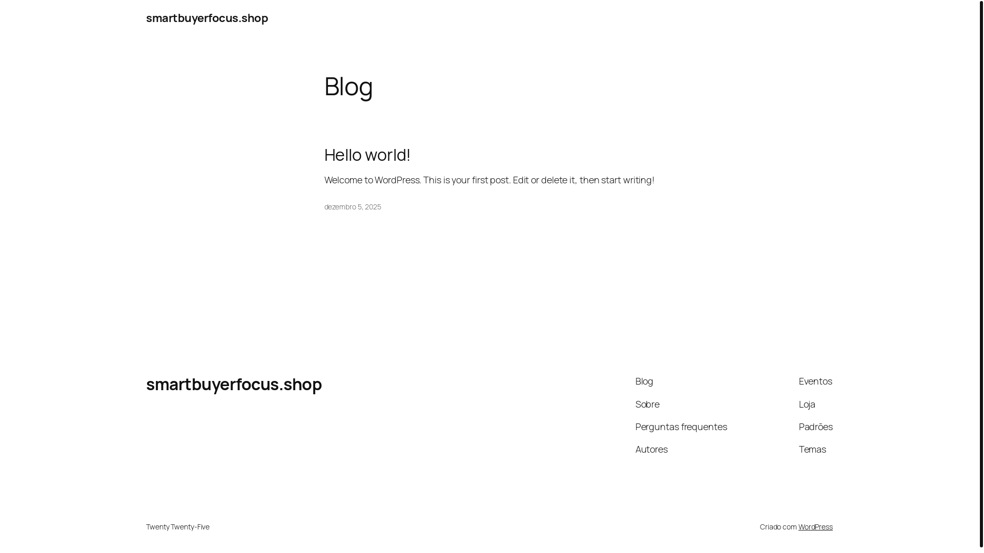 website screenshot of https://smartbuyerfocus.shop/