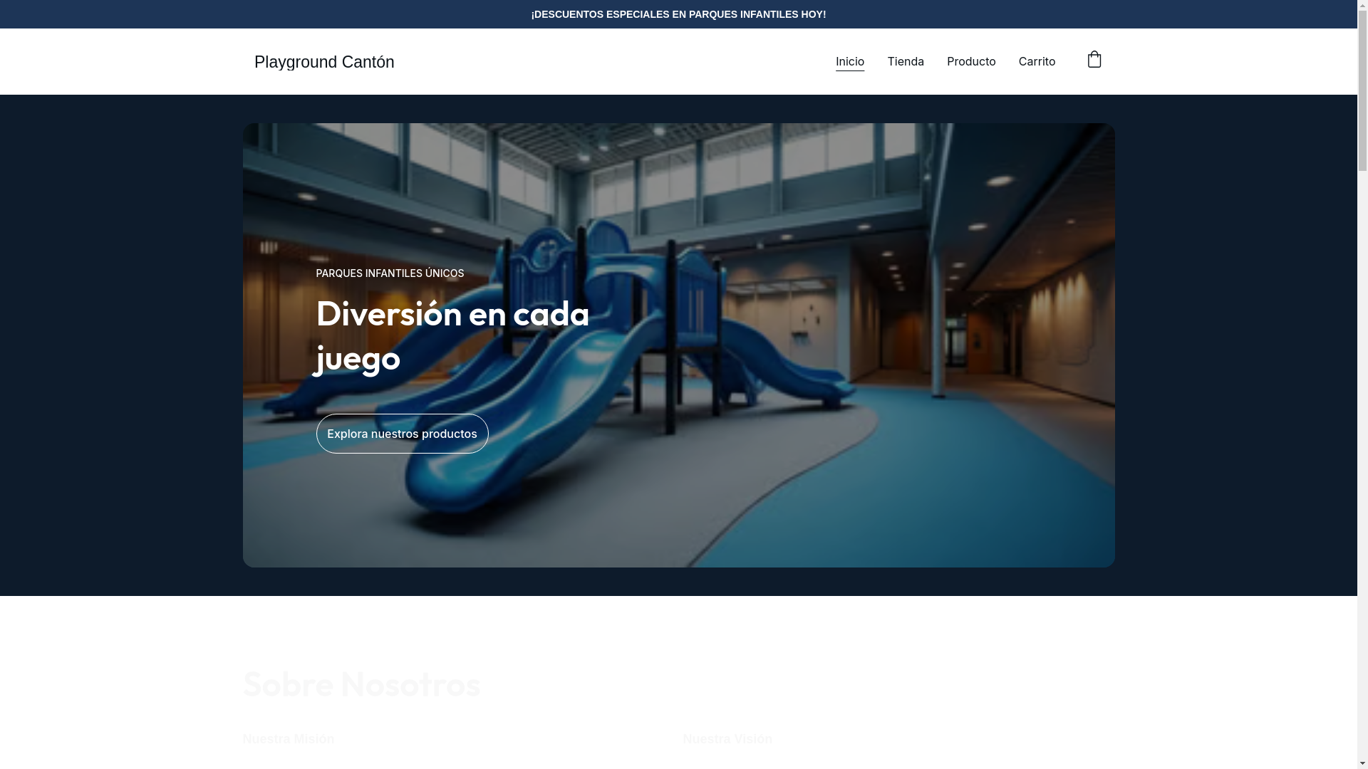 website screenshot of https://playgroundcanton.com.ar/