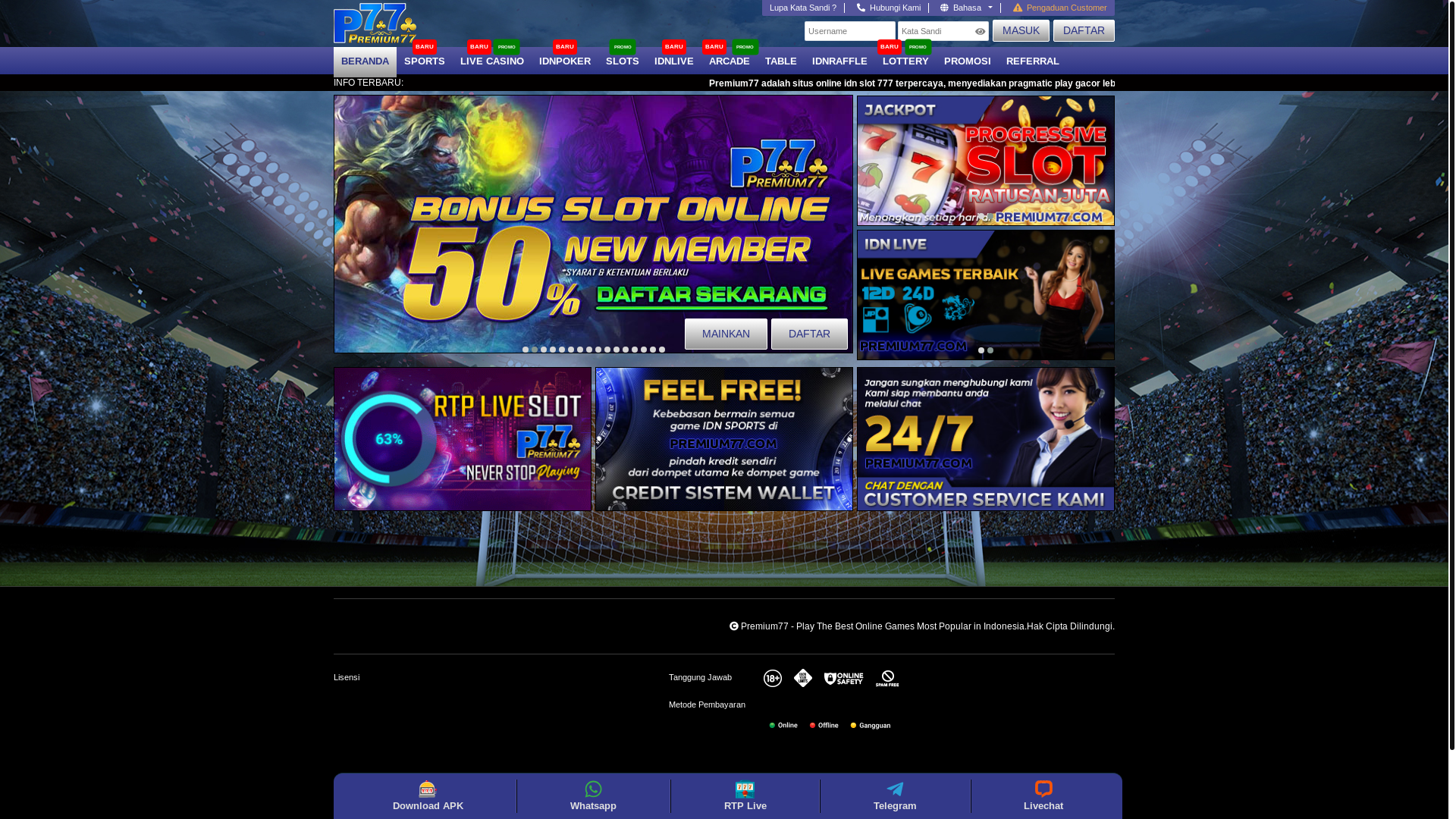 website screenshot of https://harapanuang.org/