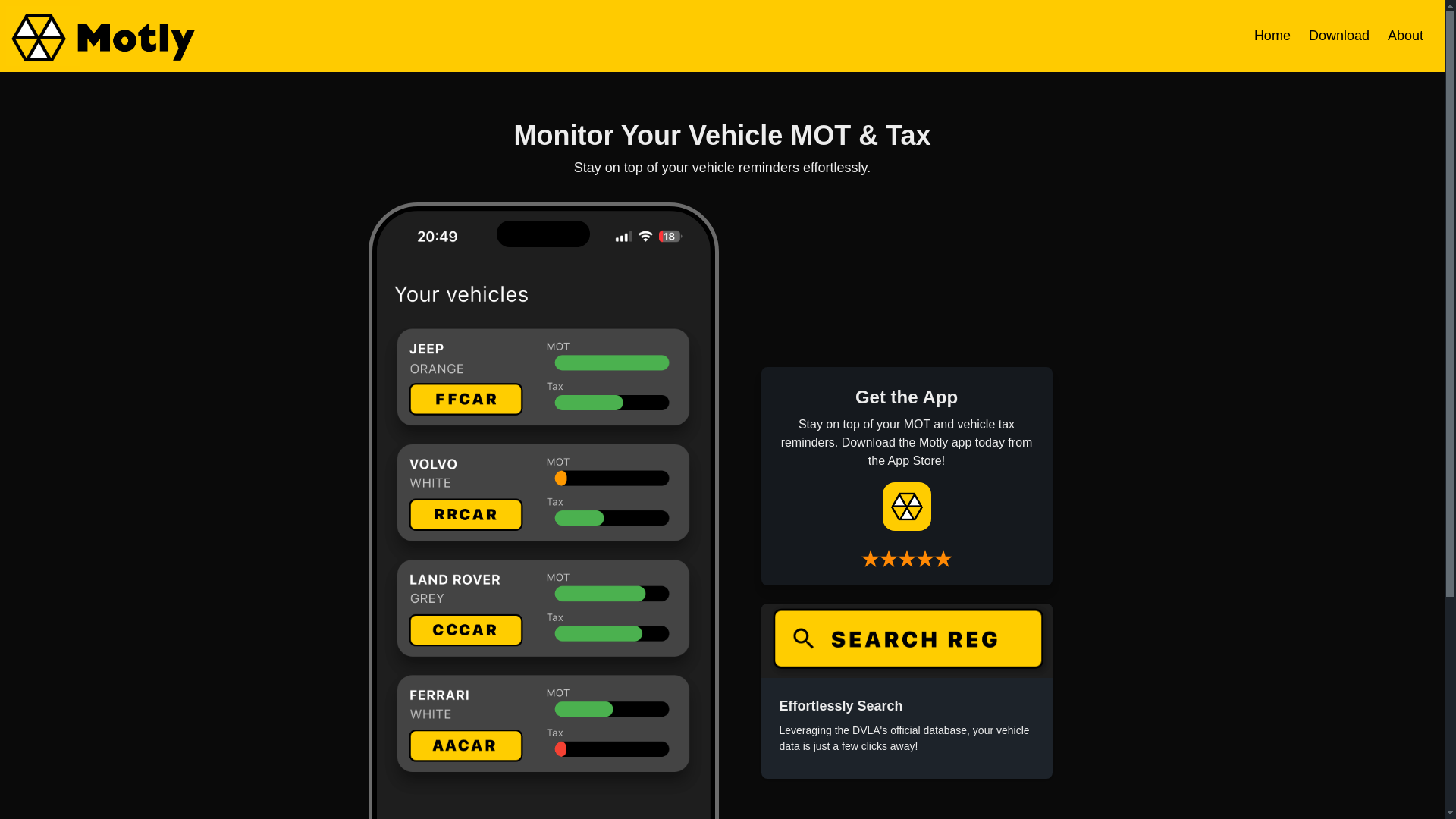 website screenshot of https://motlyapp.com/