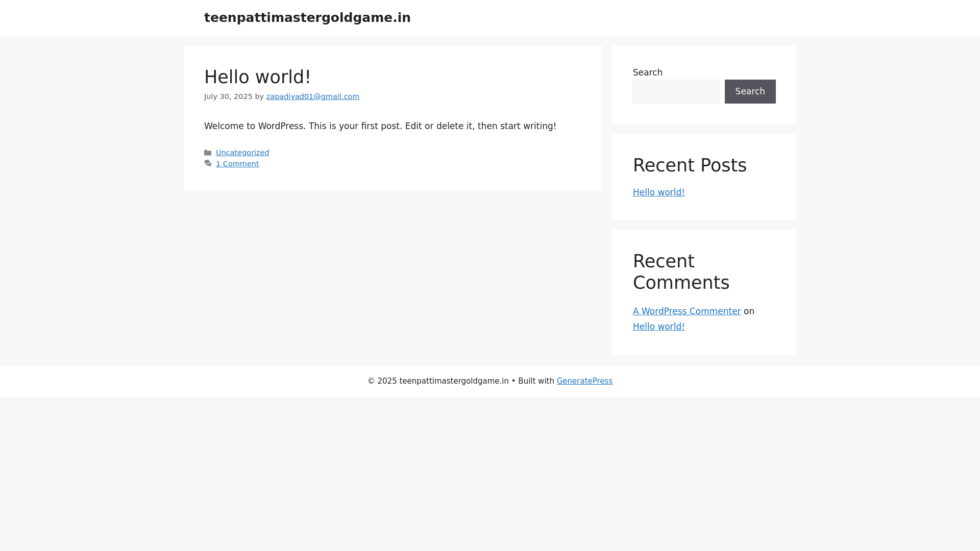 website screenshot of https://teenpattimastergoldgame.in/