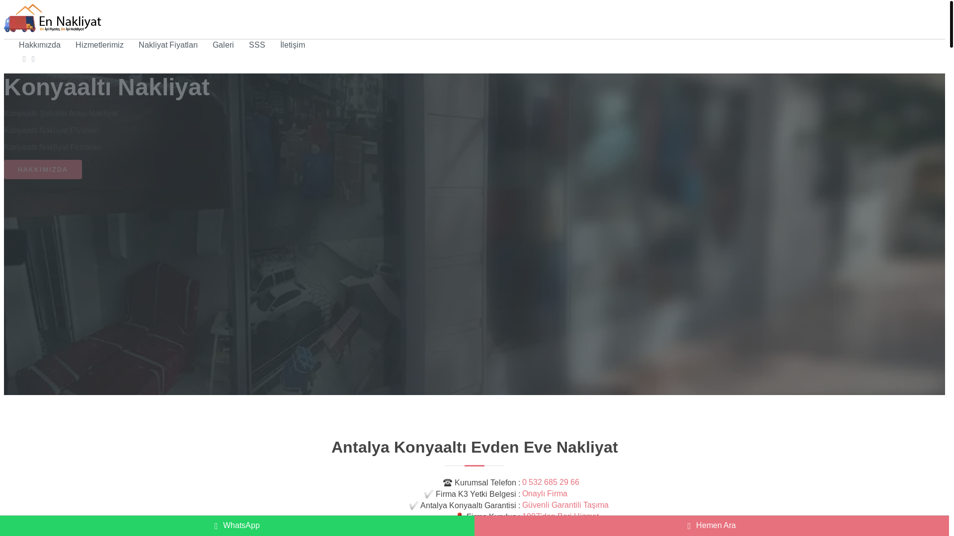 website screenshot of https://konyaalti-nakliyat.net.tr/
