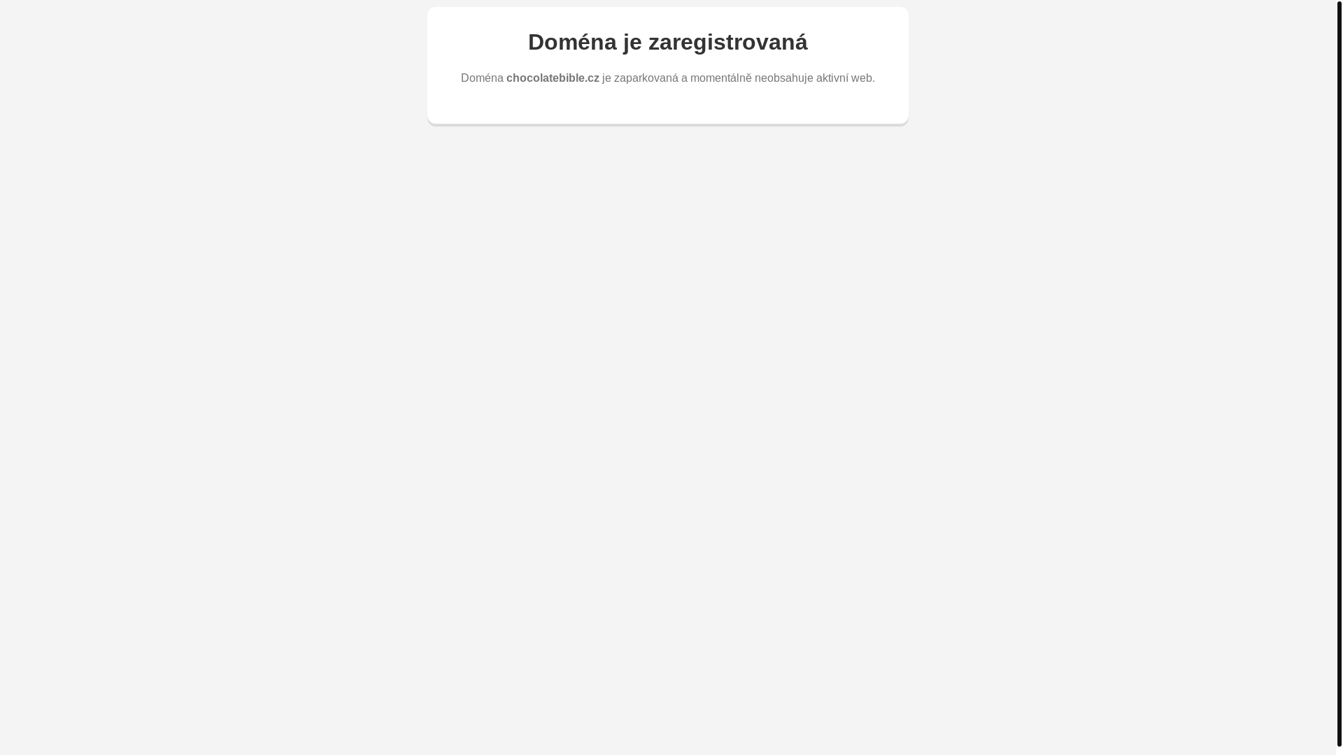 website screenshot of https://chocolatebible.cz/