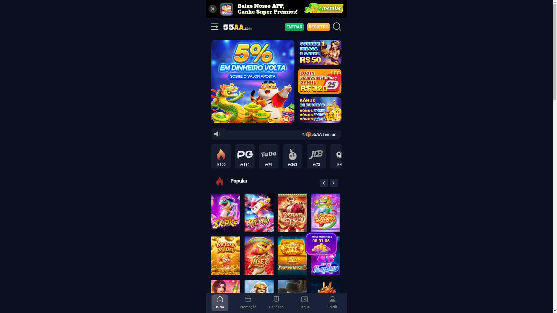 website screenshot of https://u55aa.com/