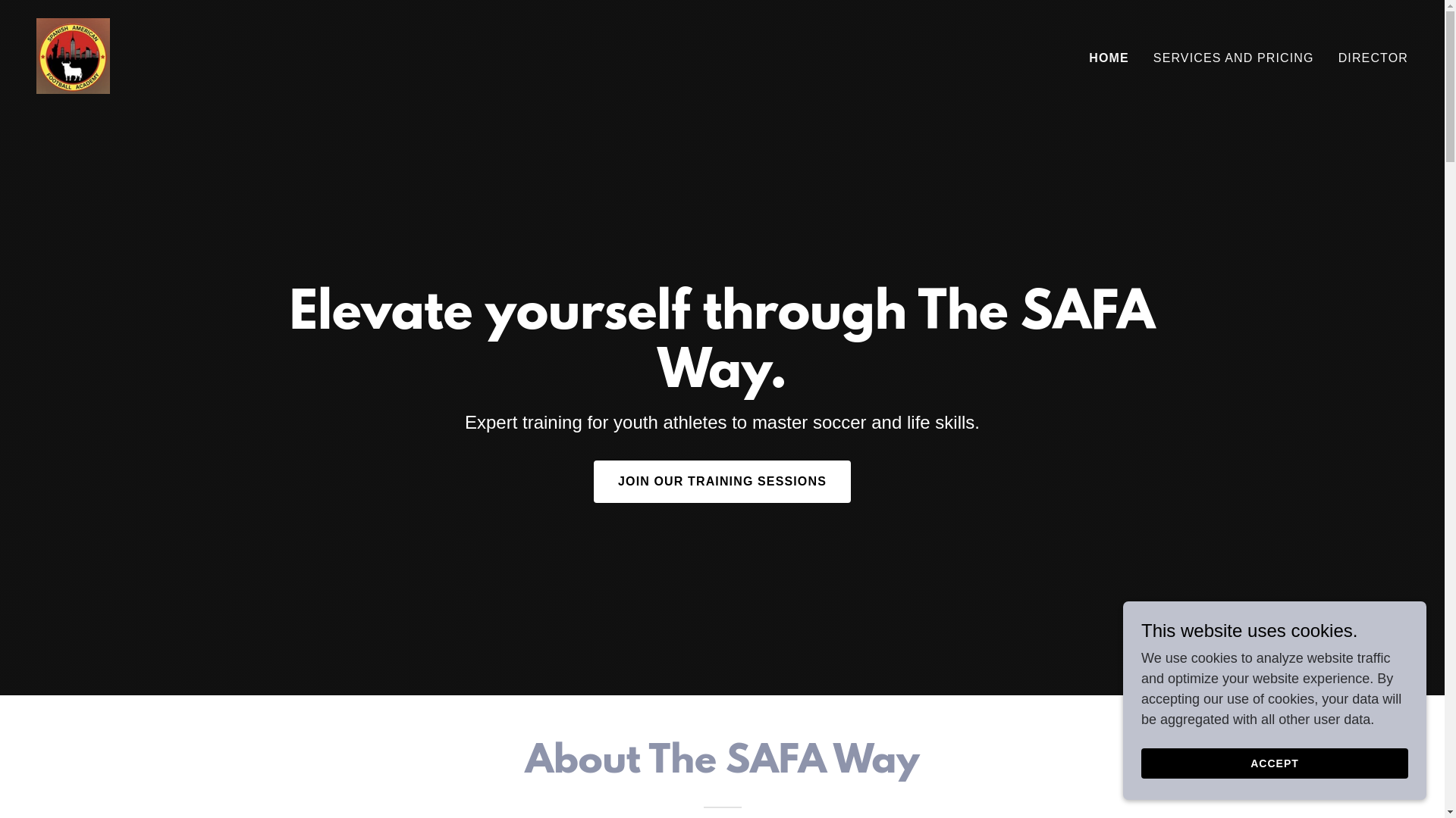 website screenshot of https://thesafaway.com/