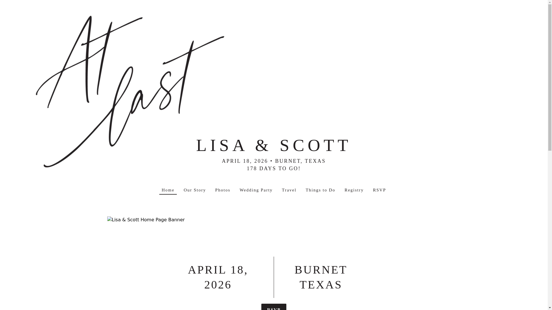 website screenshot of https://lisaandscott.info/