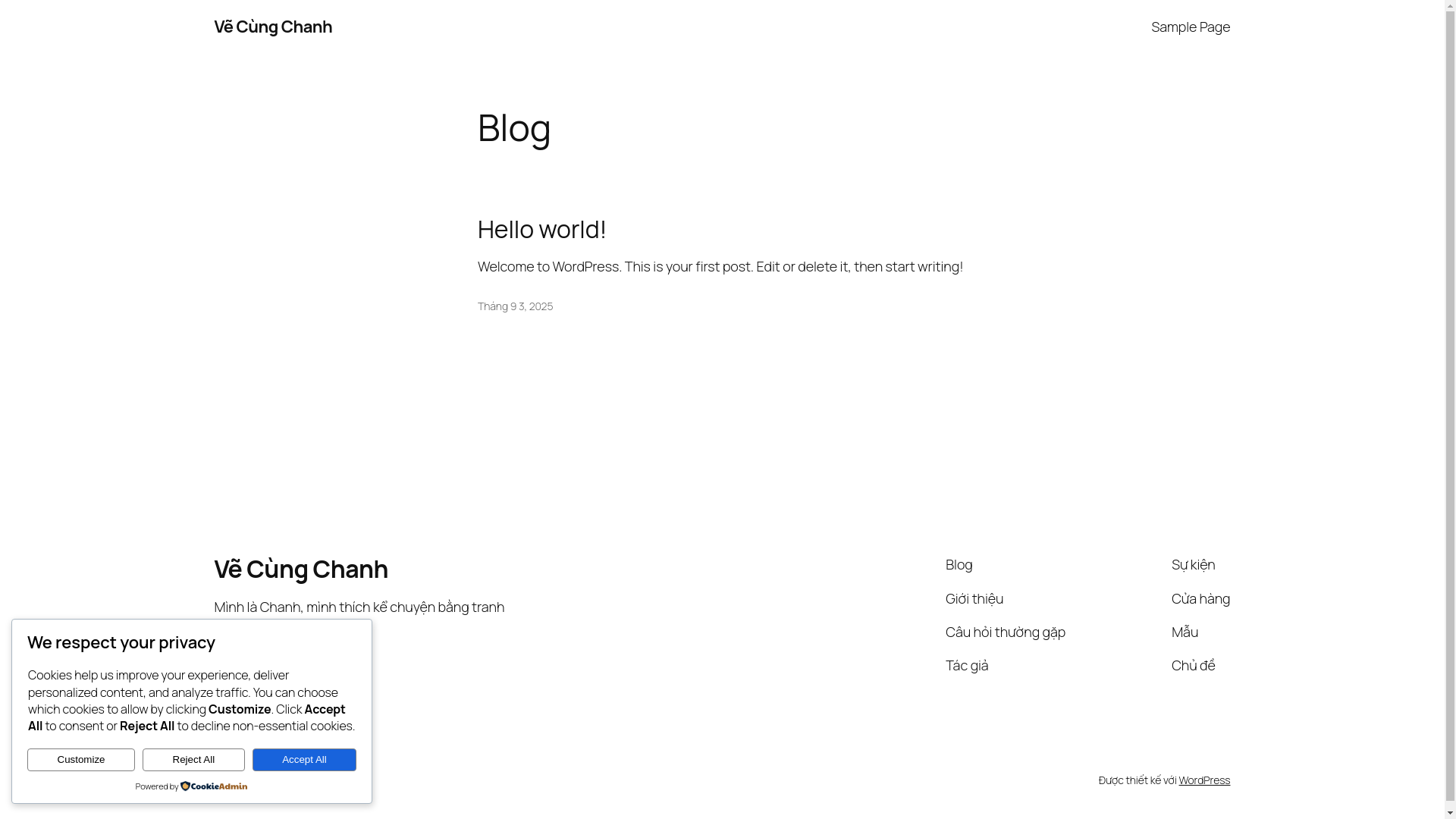 website screenshot of https://vecungchanh.com/