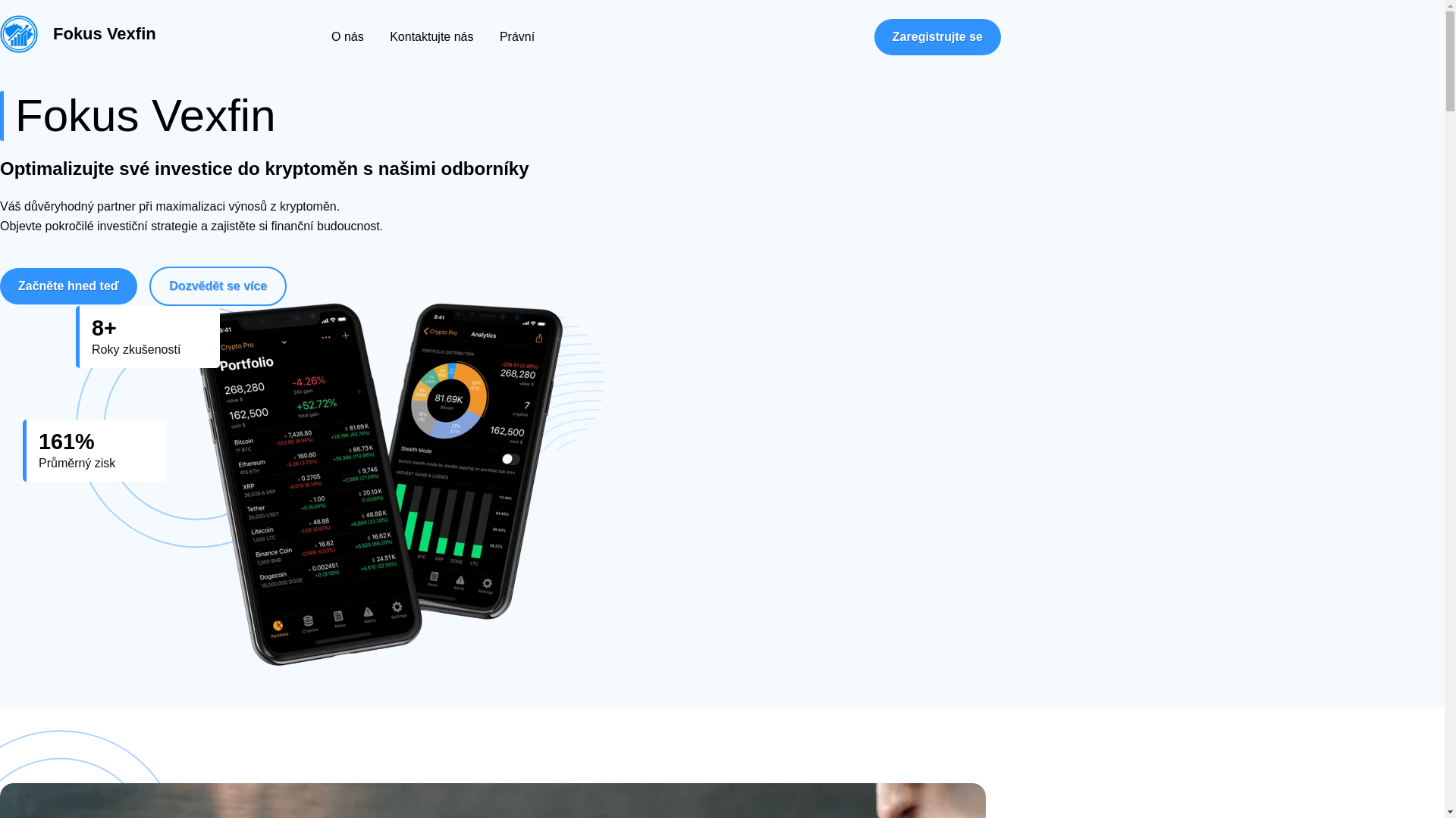 website screenshot of https://fokusvexfin.cz/