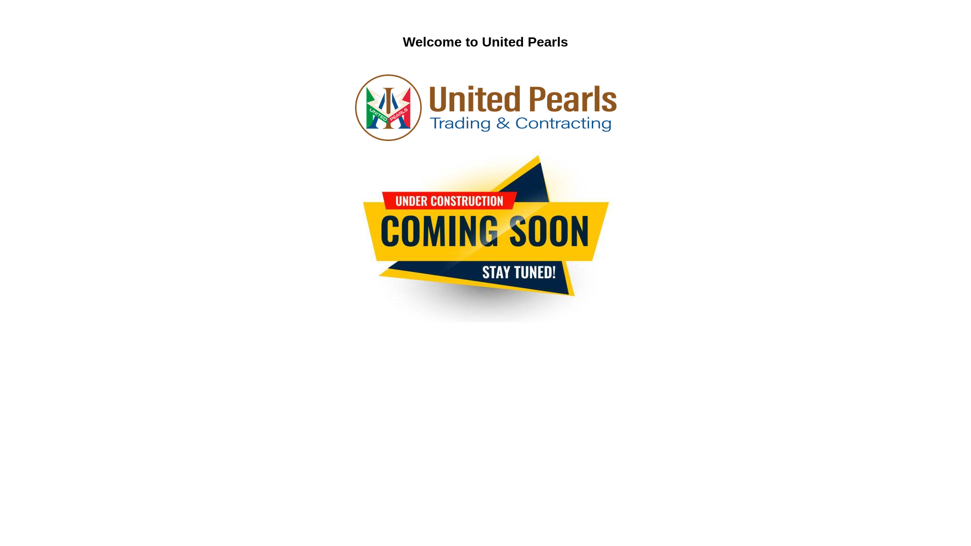 website screenshot of https://unitedpearls.com/