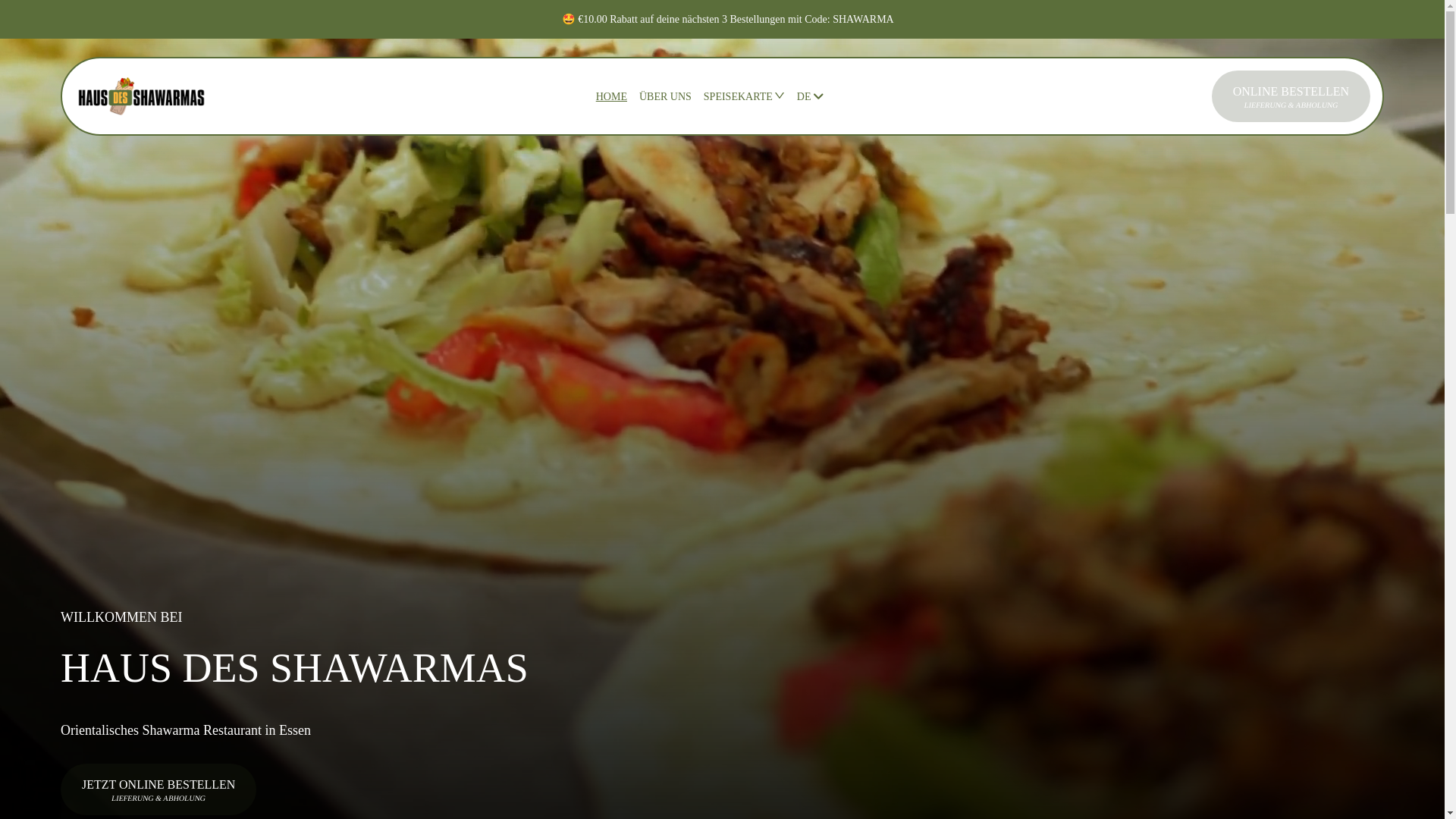 website screenshot of https://hausdeshawarmas.de/