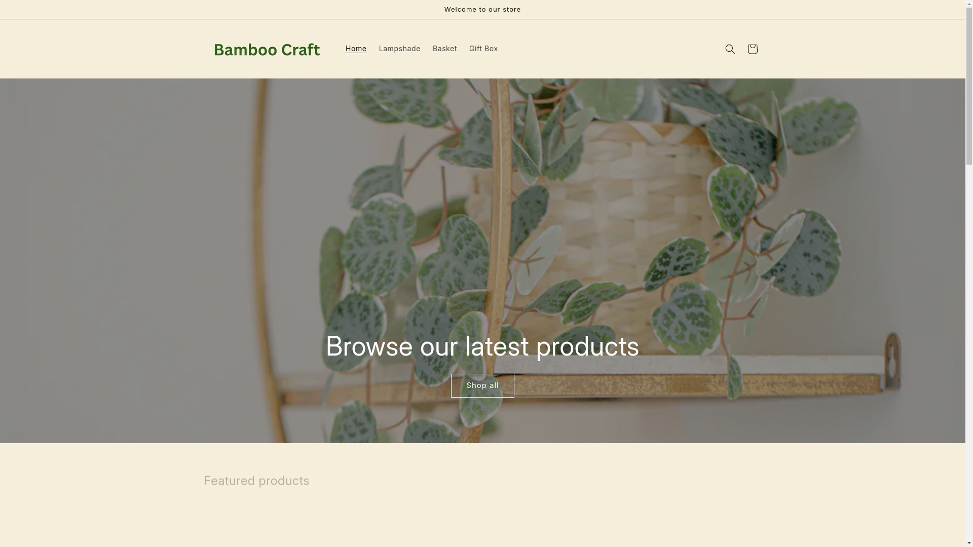 website screenshot of https://bambocraft.in/