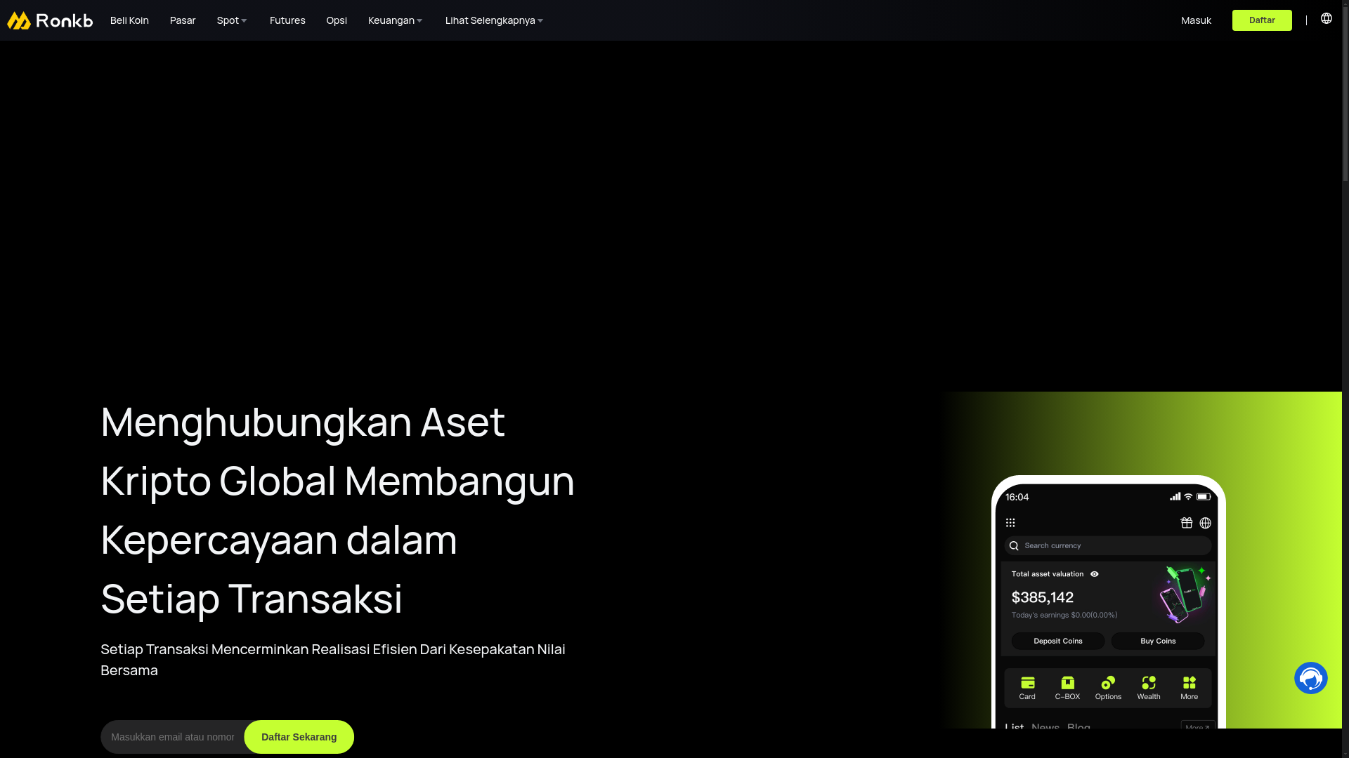 website screenshot of https://ronkbas.com/