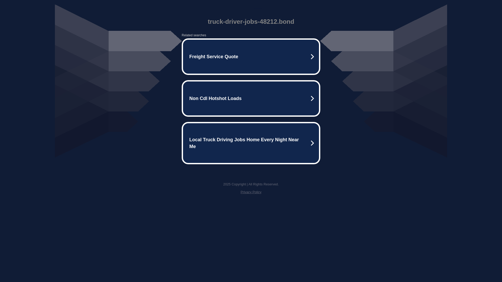 website screenshot of https://truck-driver-jobs-48212.bond/