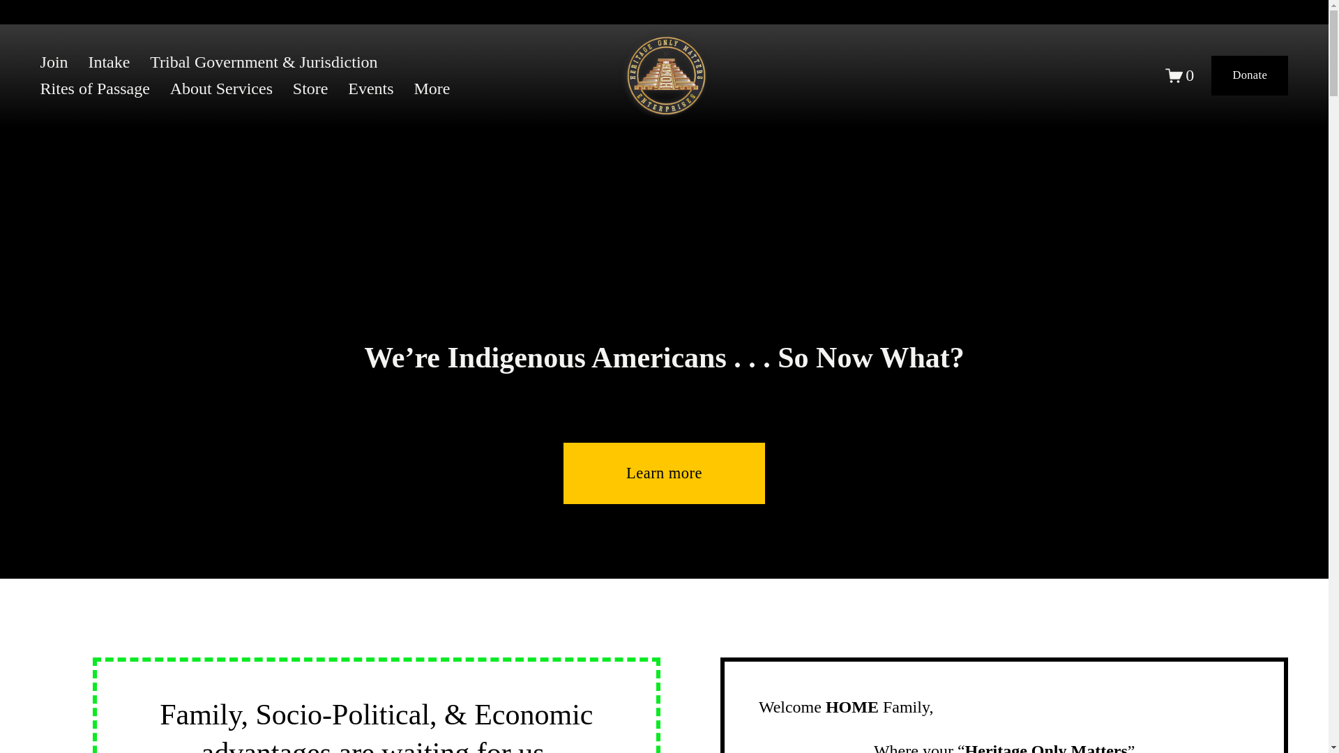 website screenshot of https://heritageonlymatters.org/