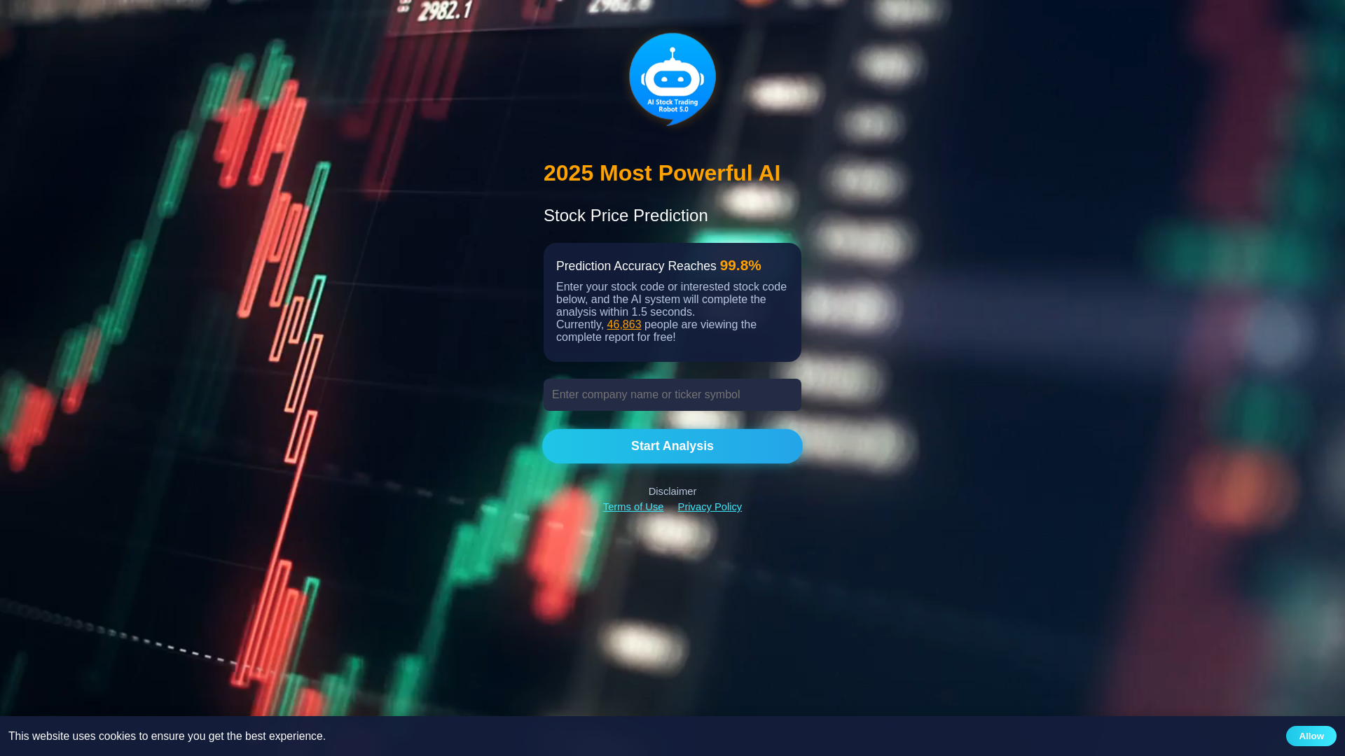 website screenshot of https://howstockmarkettomorrow.pages.dev/