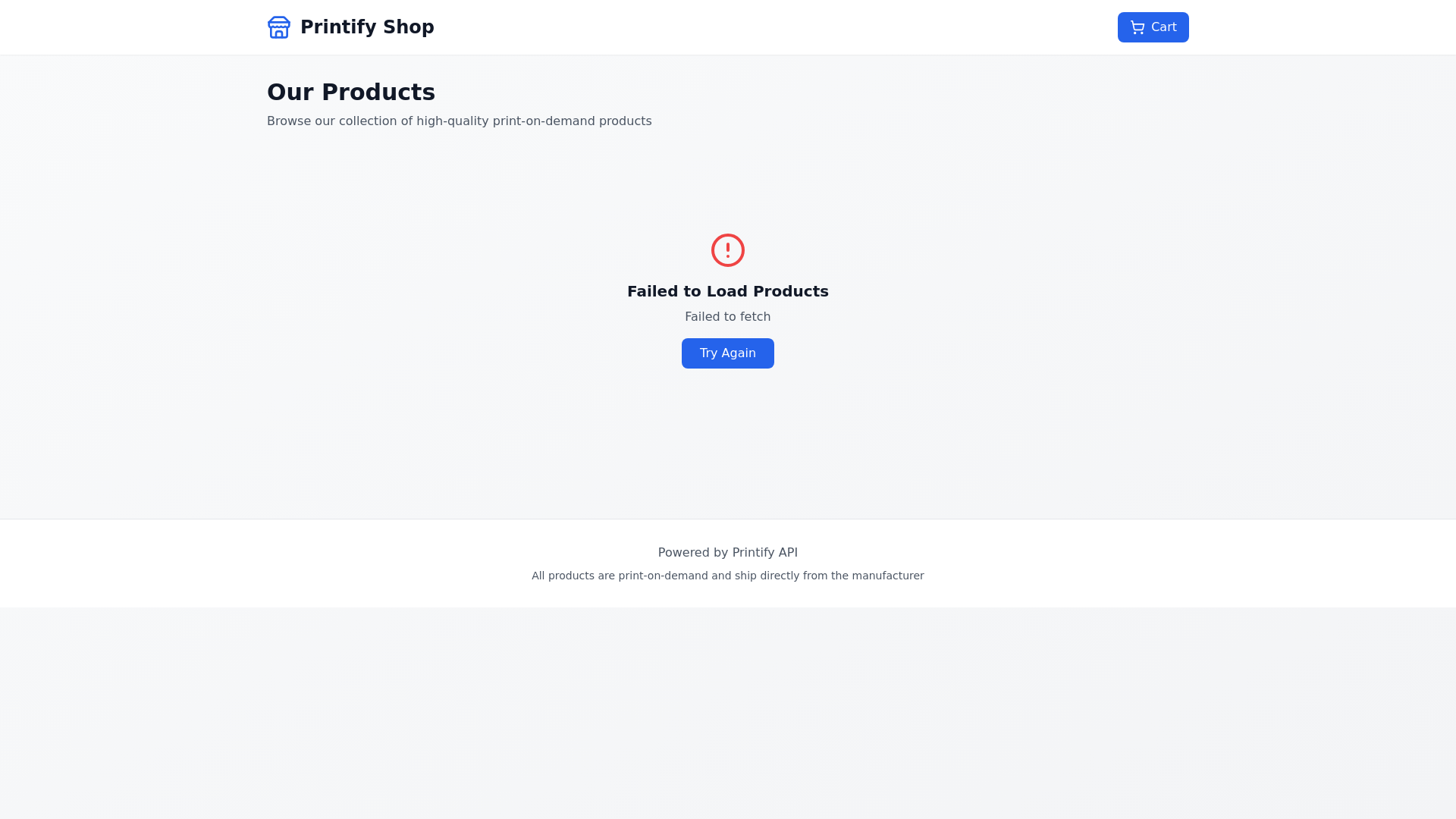 website screenshot of https://printify-integrate.pages.dev/