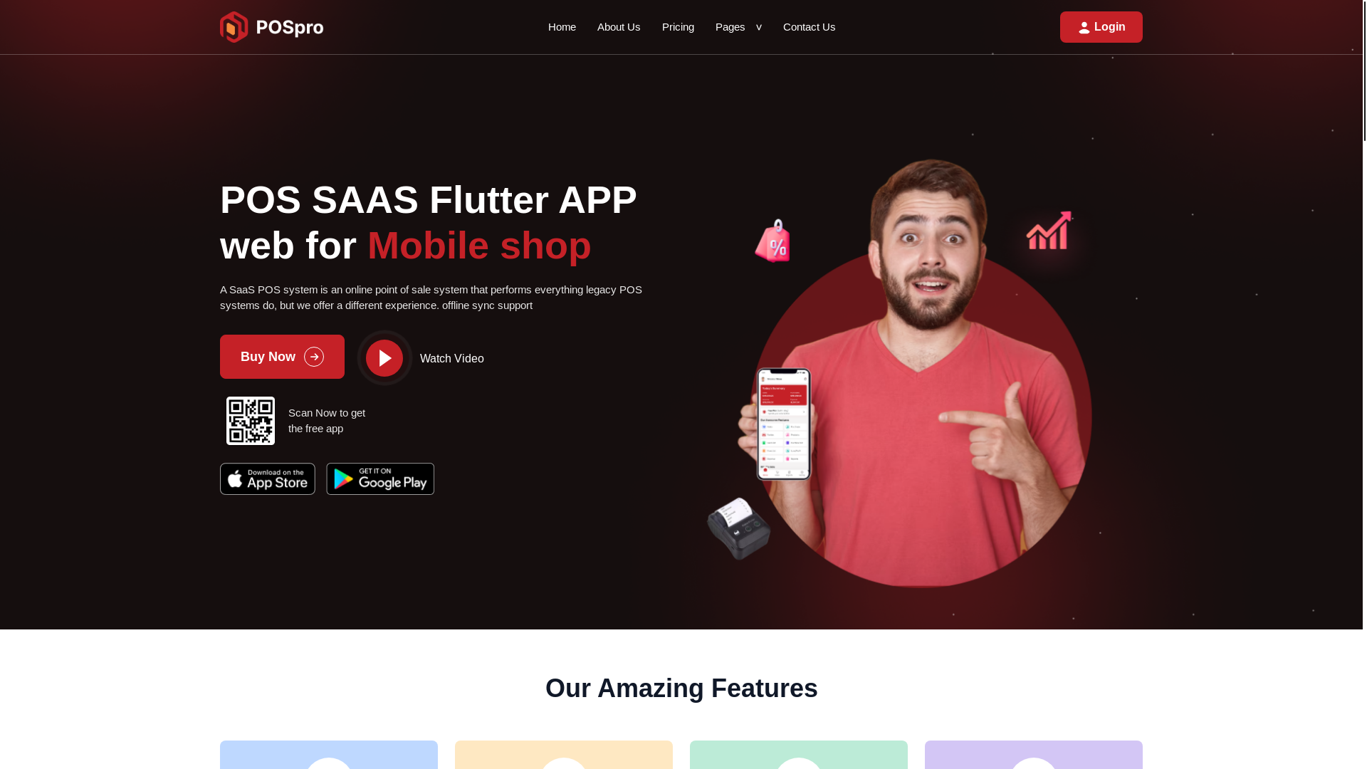 website screenshot of https://quickpos.co.tz/