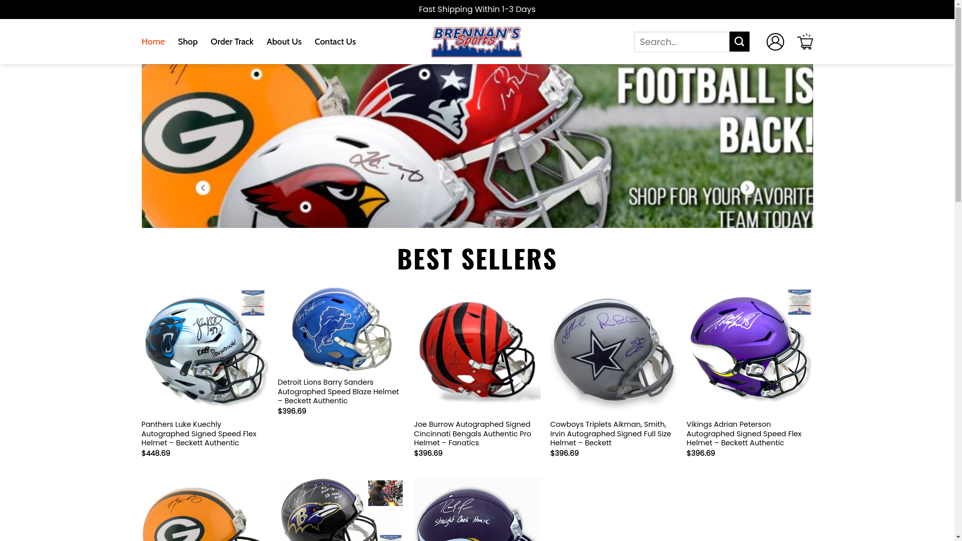 website screenshot of https://probrennanssports.shop/